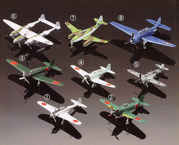 Wing Club Collection L #4 Type 97 Command Reconnaissance Aircraft Model 1 (with 2 figures)