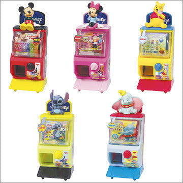 YUJIN Disney Pocket Machine 4 Limited Edition Full set of 5 : Dumbo, Mickey, Minnie, Winnie the Pooh, Stitch
