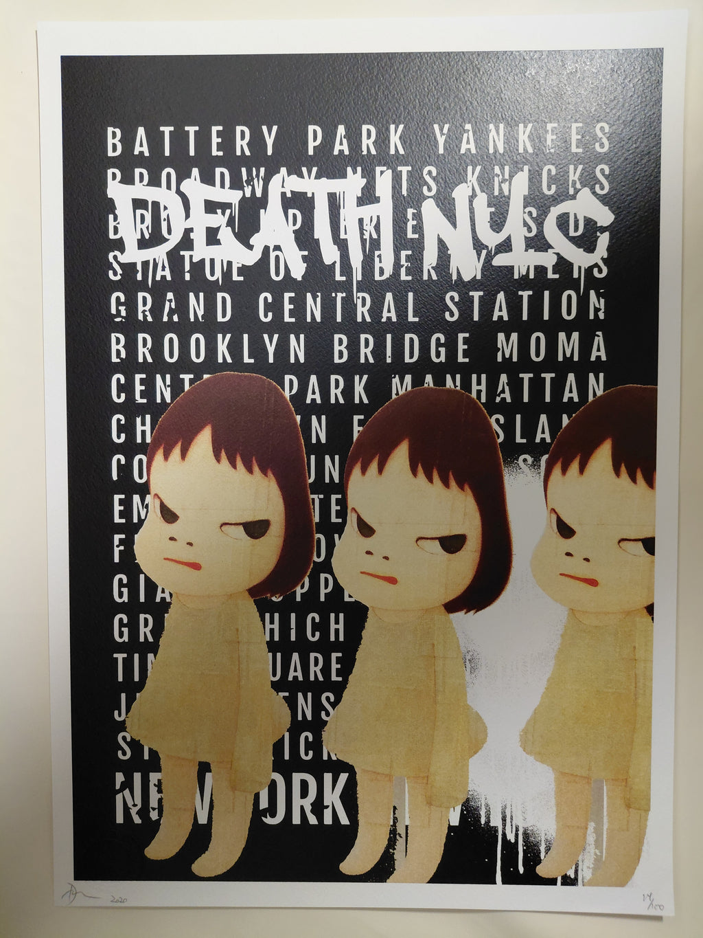 Death NYC #AP/100 World Art Printing Limited