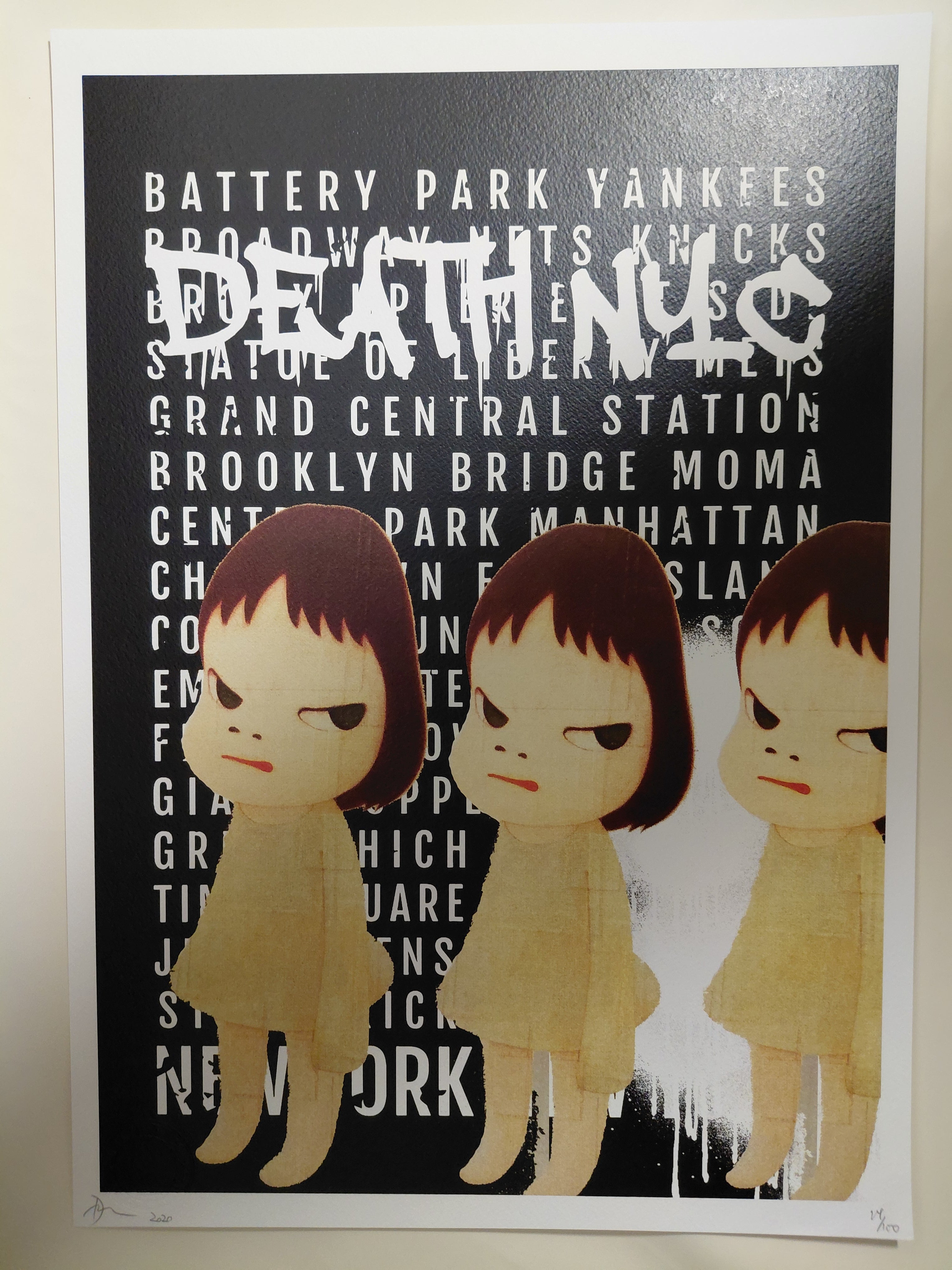 Death NYC #AP/100 World Art Printing Limited