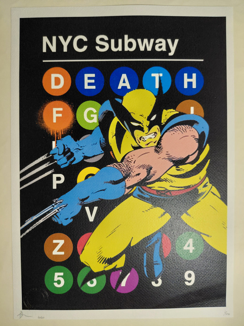Death NYC #AP/100 World Art Printing Limited