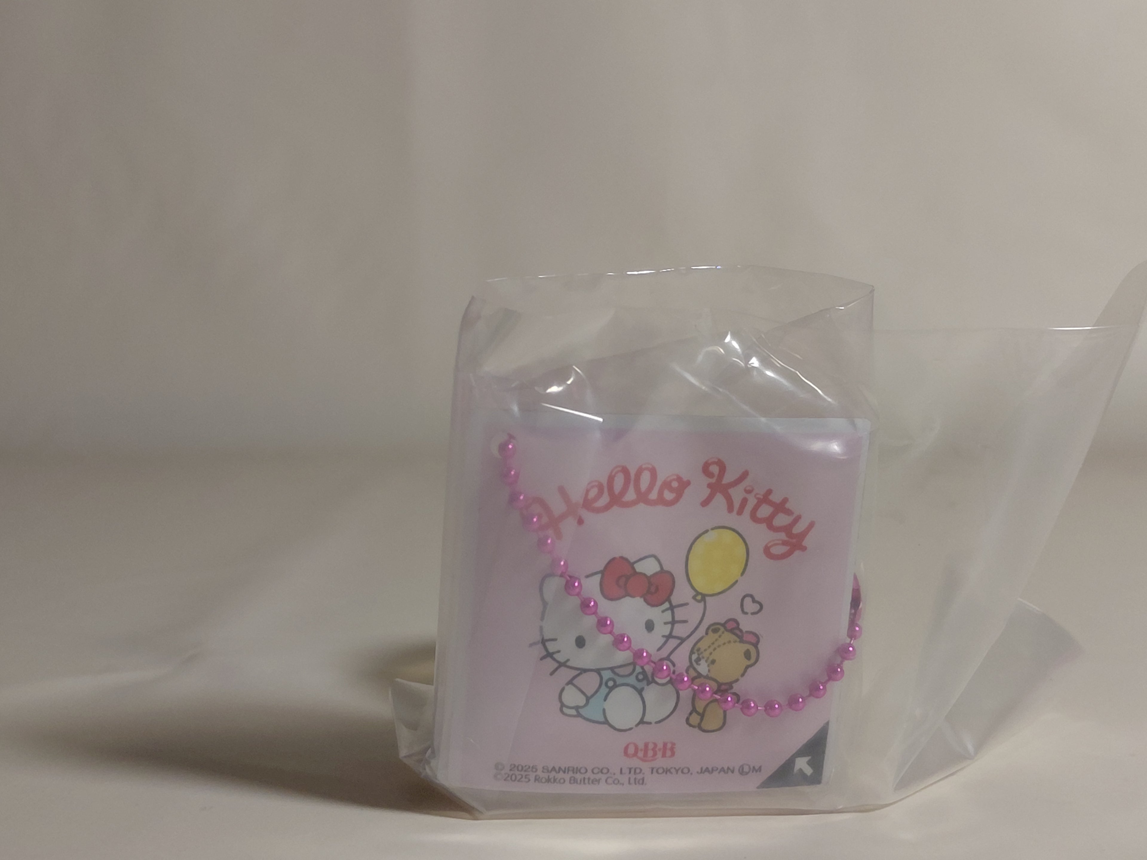Q・B・B Die-cut cheese keychain Hello Kitty  Benelic