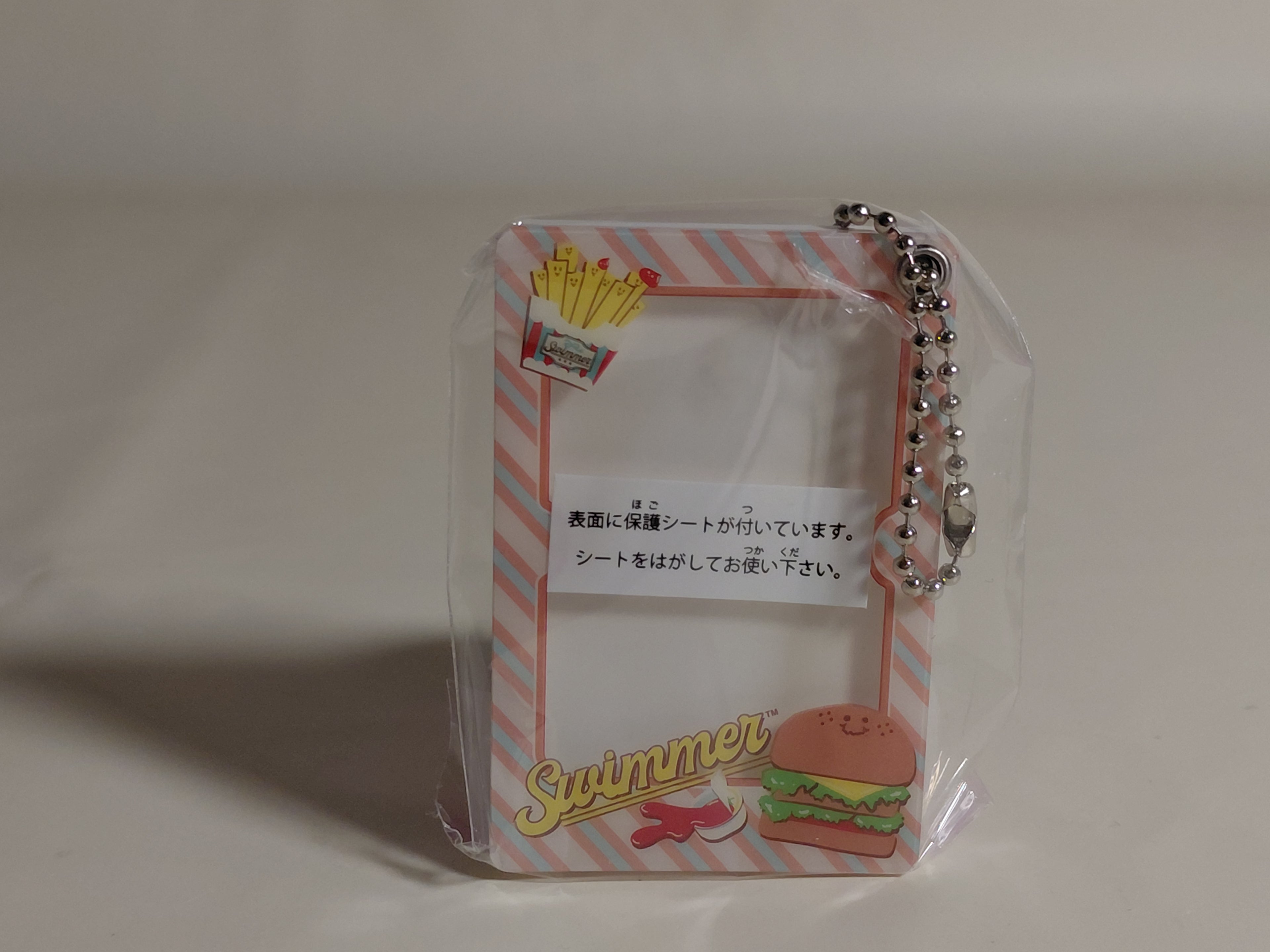 Cute frame keychain from "SWIMMER" - Hamburger