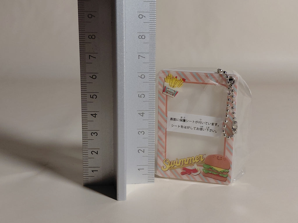 Cute frame keychain from "SWIMMER" - Hamburger