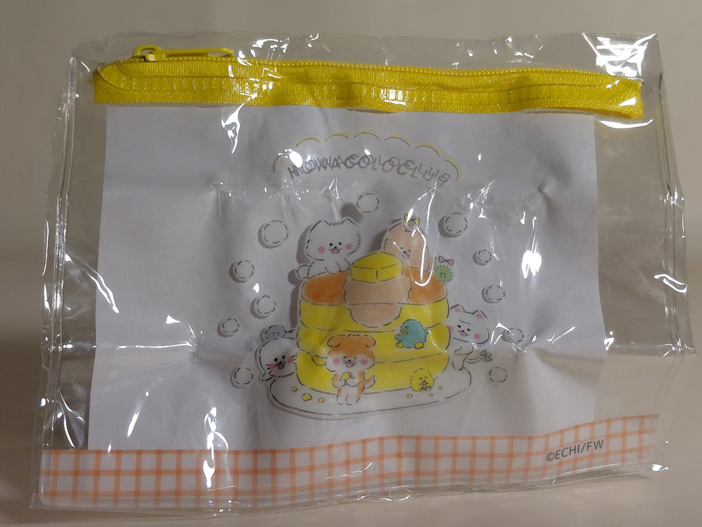 Howakoro Club Mini Clear Pouch - Howakoro-chan and Hotcakes