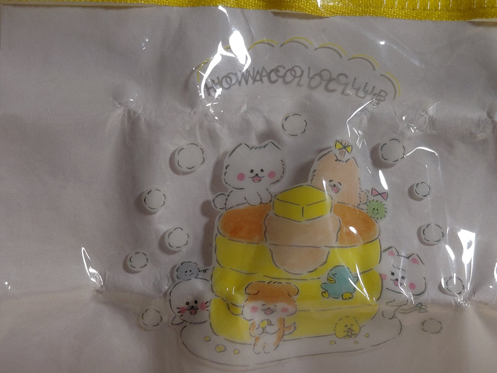 Howakoro Club Mini Clear Pouch - Howakoro-chan and Hotcakes