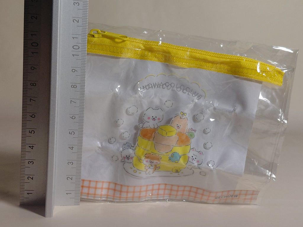 Howakoro Club Mini Clear Pouch - Howakoro-chan and Hotcakes