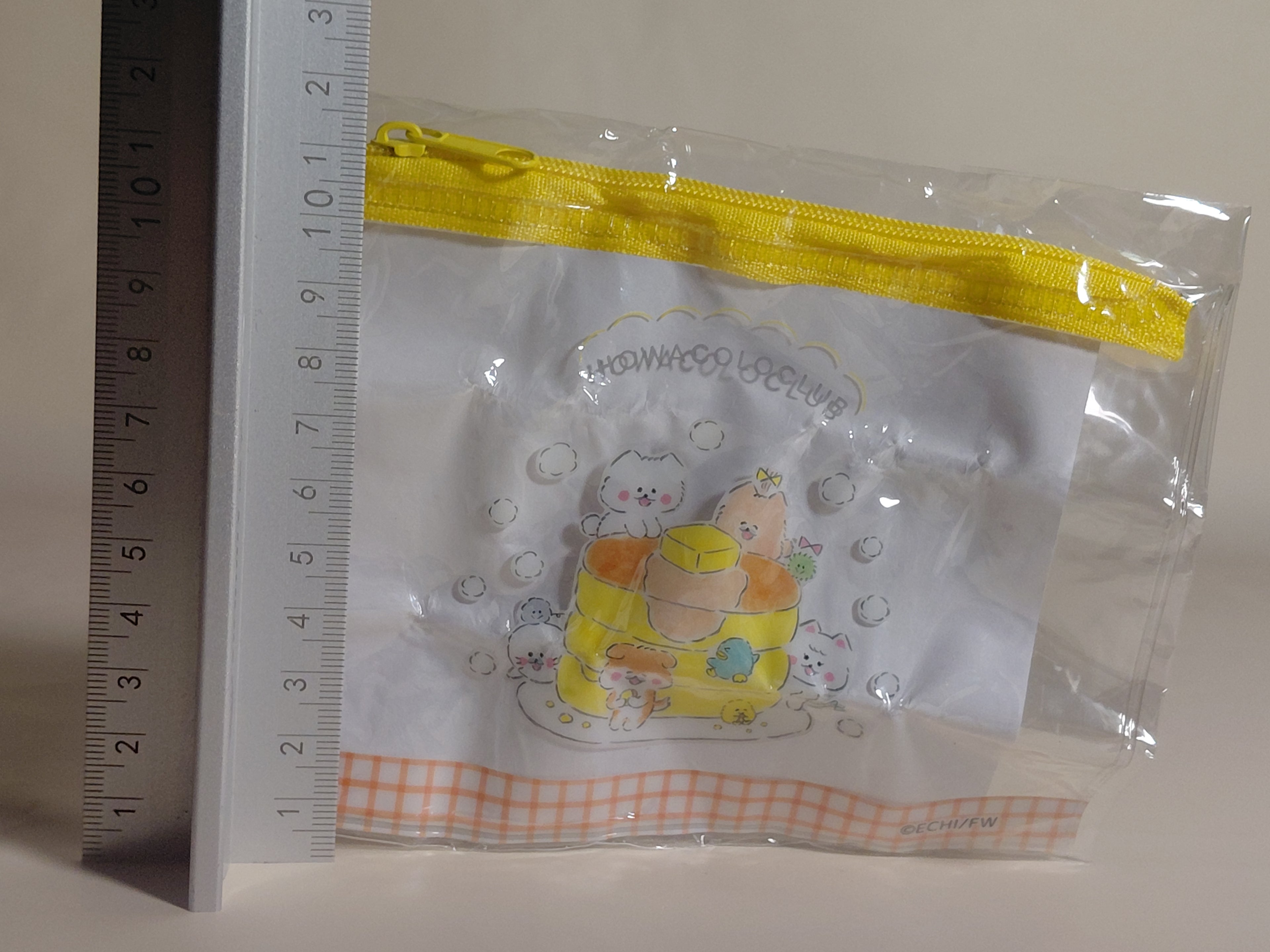 Howakoro Club Mini Clear Pouch - Howakoro-chan and Hotcakes