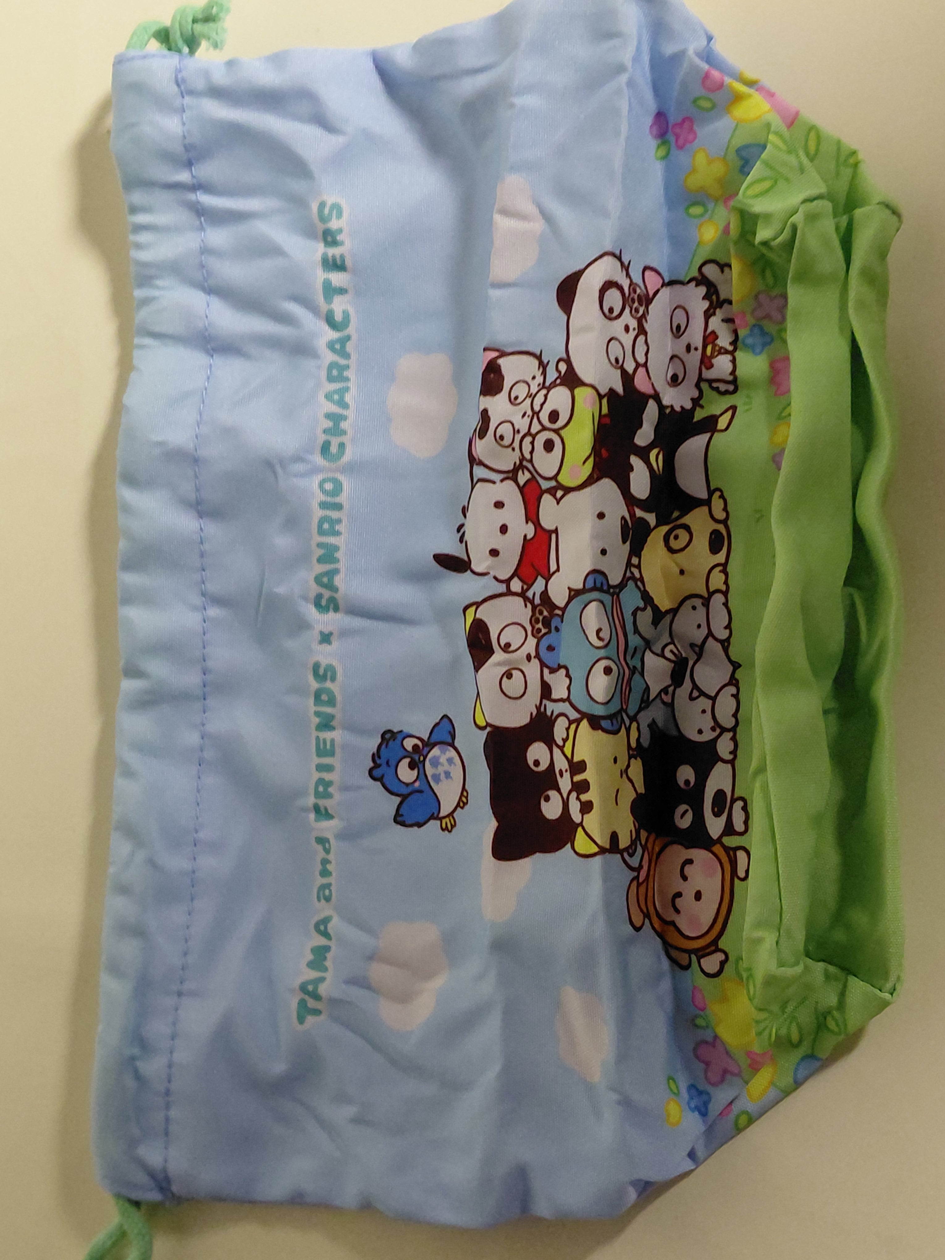 Tama & Friends x Sanrio Characters Variety Collection Drawstring Lunch Bag