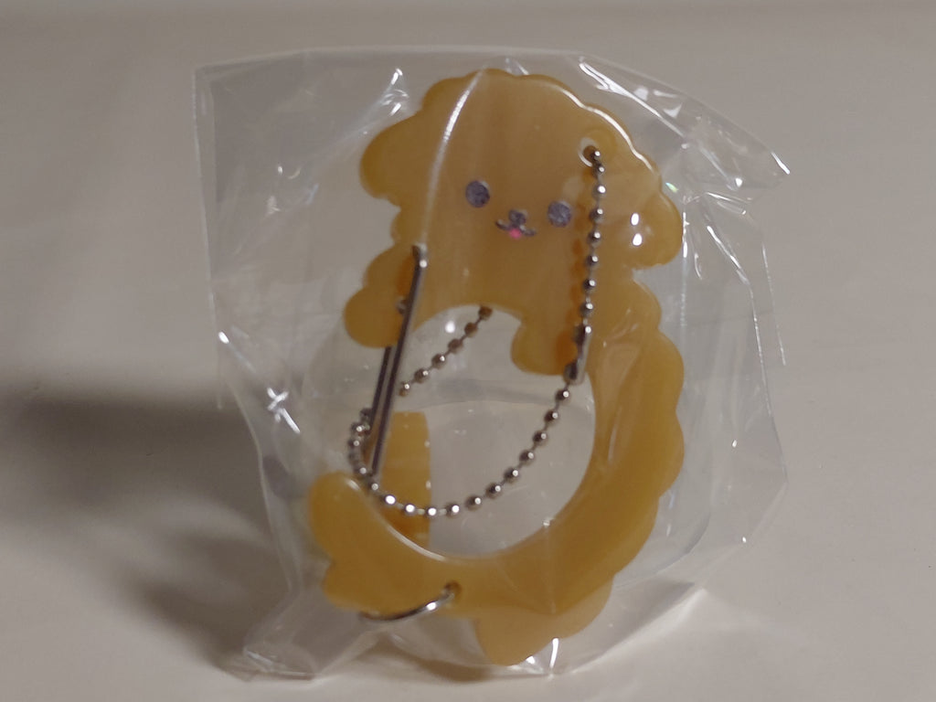 Tail-wagging dog carabiner - Toy Poodle