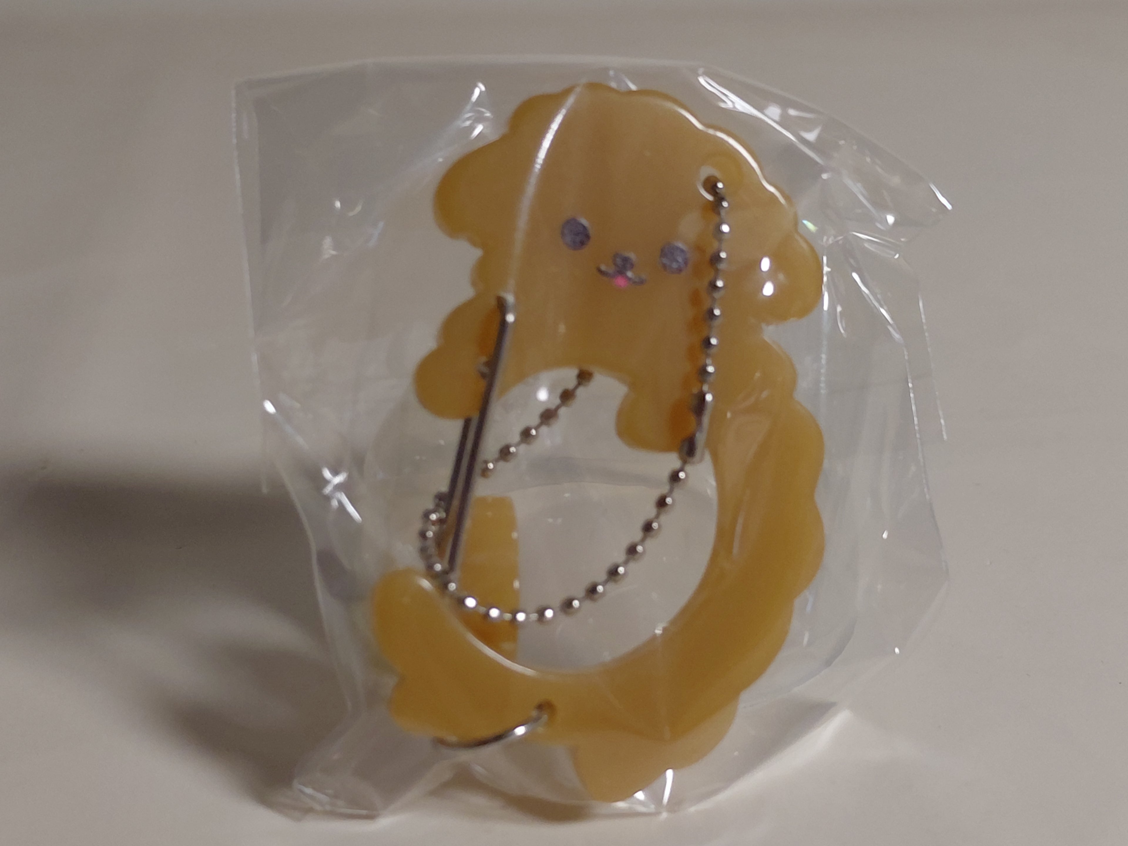 Tail-wagging dog carabiner - Toy Poodle