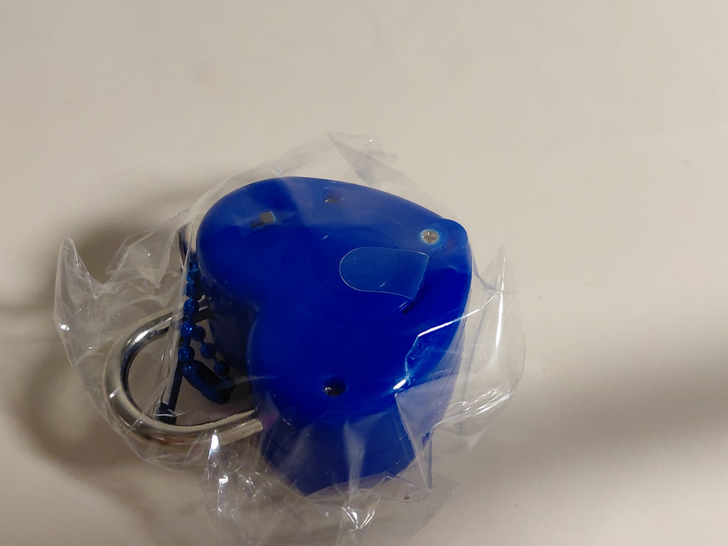 Shine bright! Lock your love! Heart padlock mascot [6. Blue]