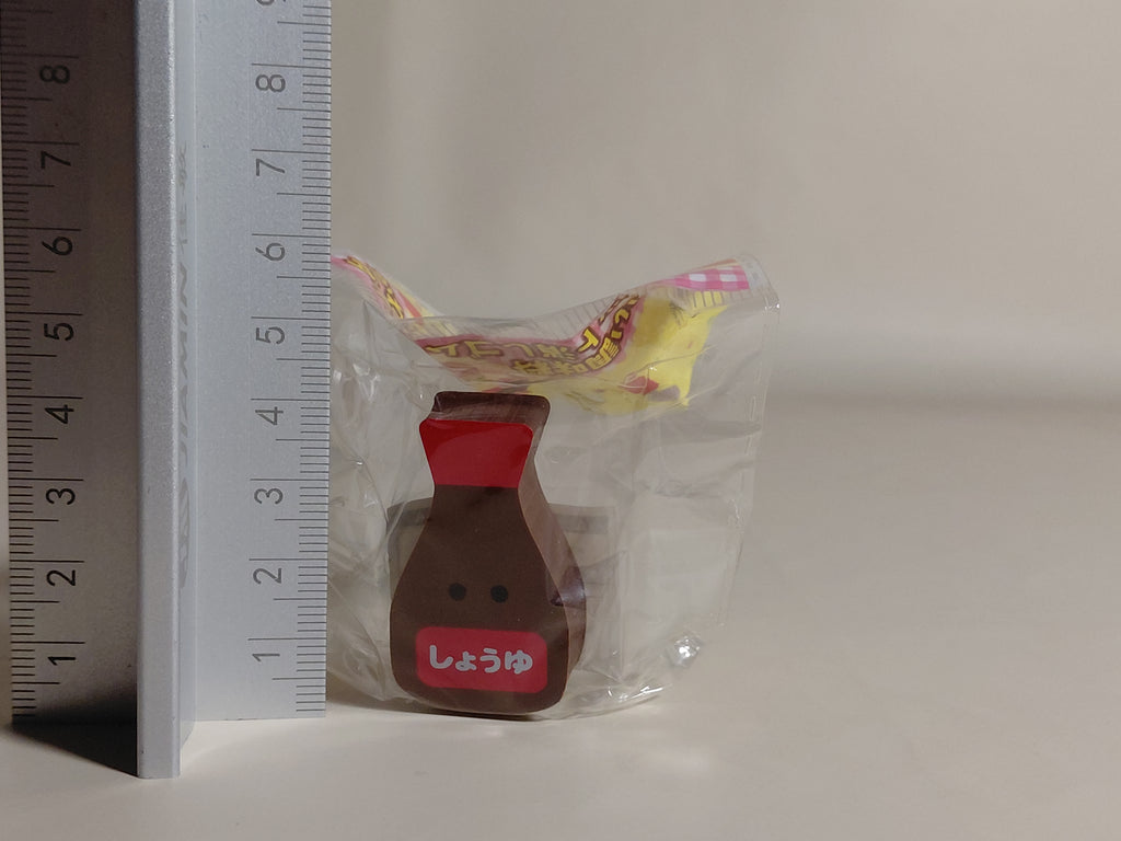 Cute condiment die-cut eraser soy sauce