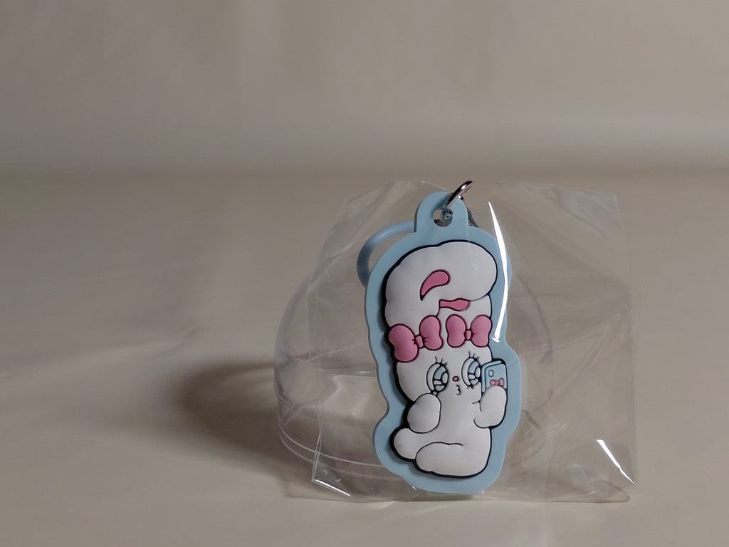 Esther Bunny Marker Rubber Charm - Cream Bunny