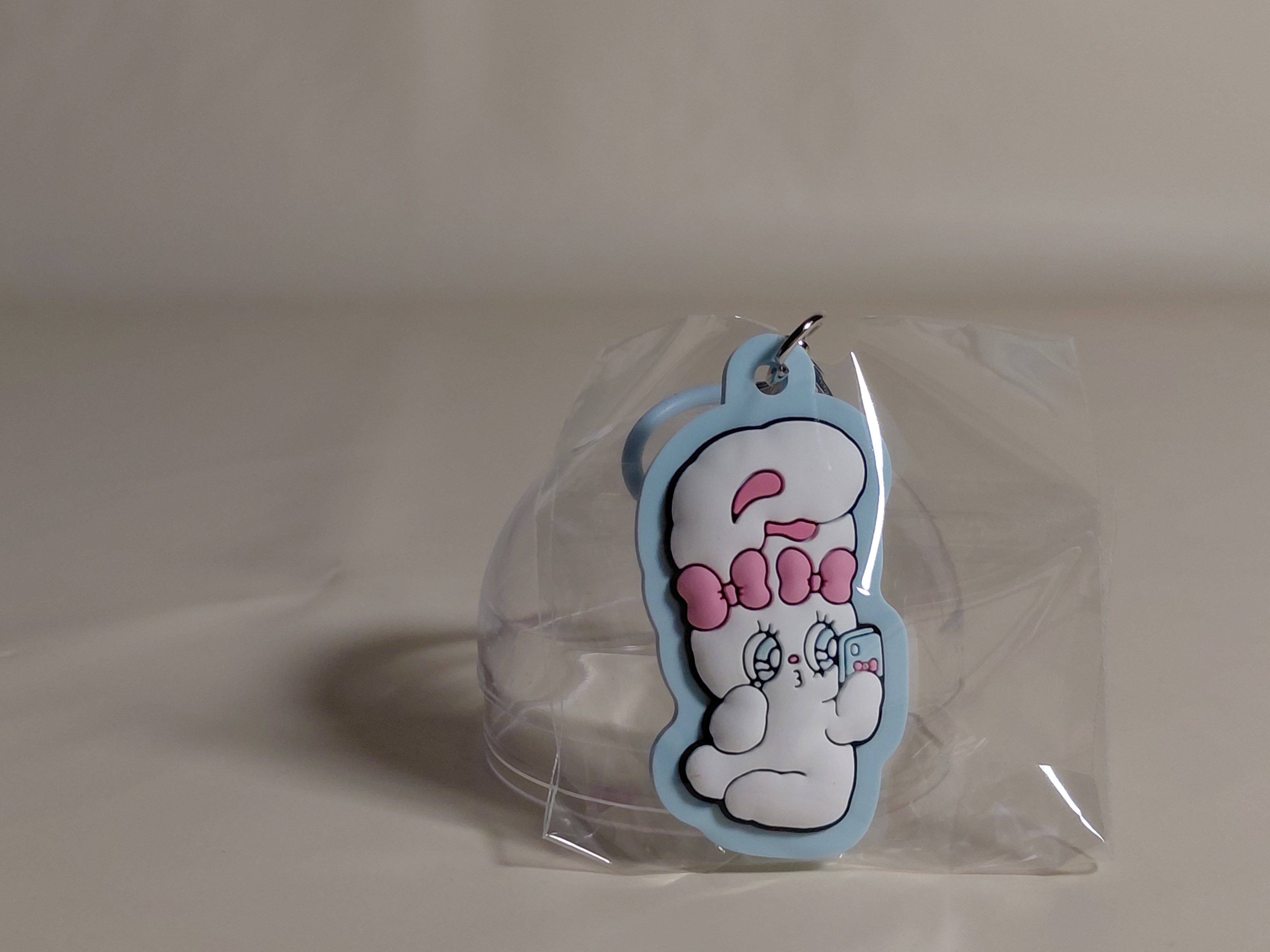 Esther Bunny Marker Rubber Charm - Cream Bunny