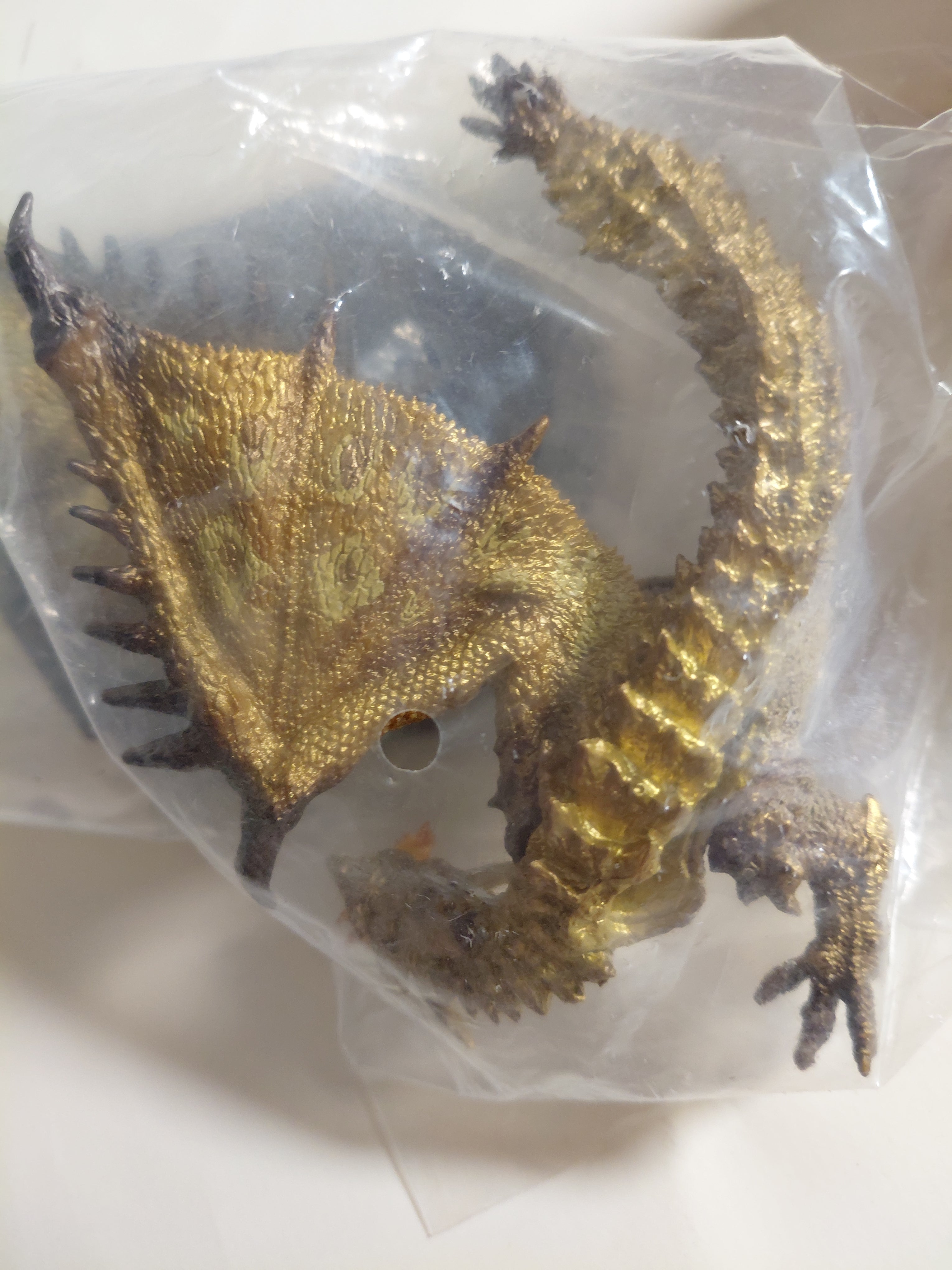 Monster Hunter Kai 2.5" Rage Gold Rathian Figure Fire Breathe Builder Capcom