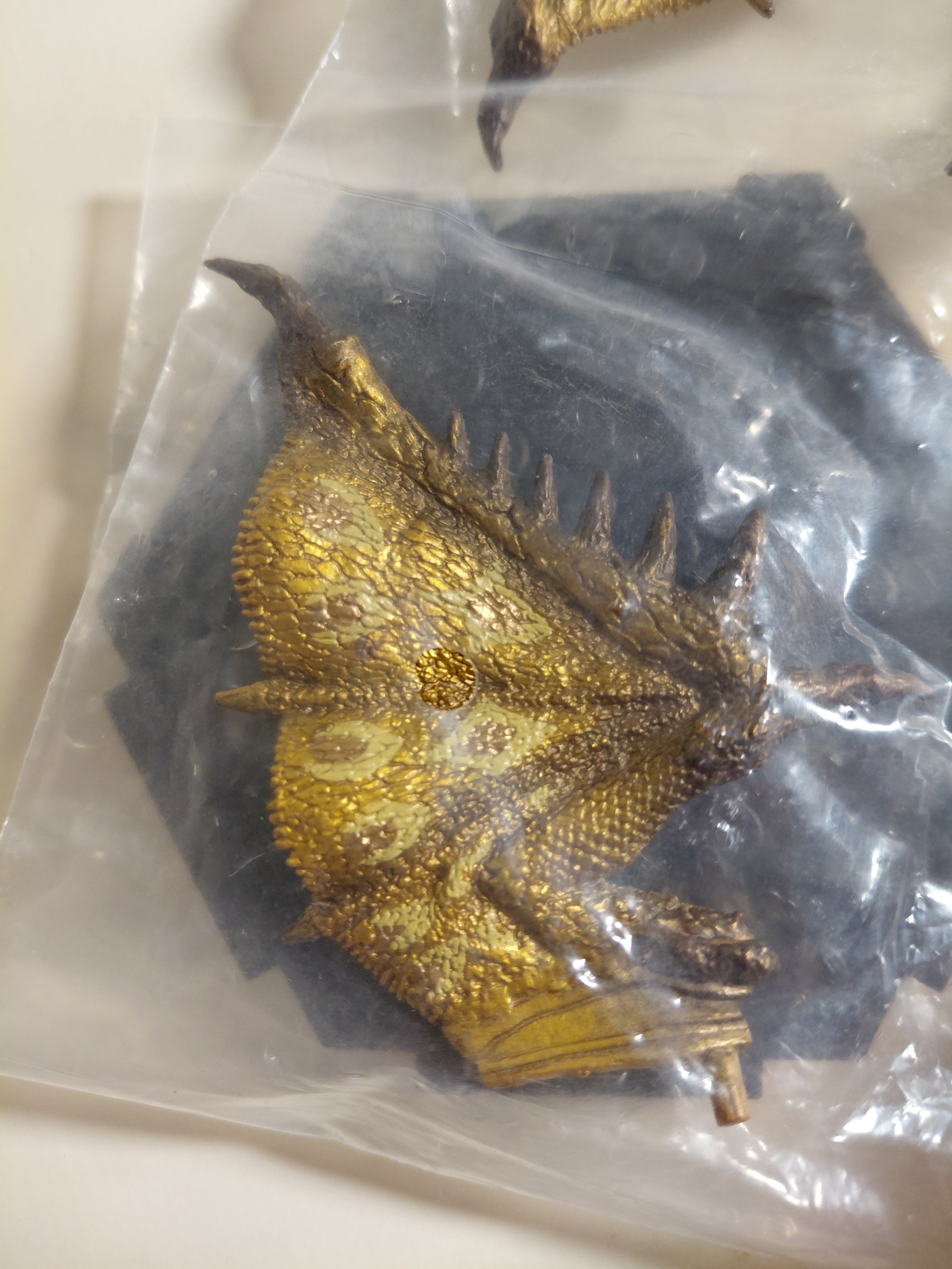 Monster Hunter Kai 2.5" Rage Gold Rathian Figure Fire Breathe Builder Capcom
