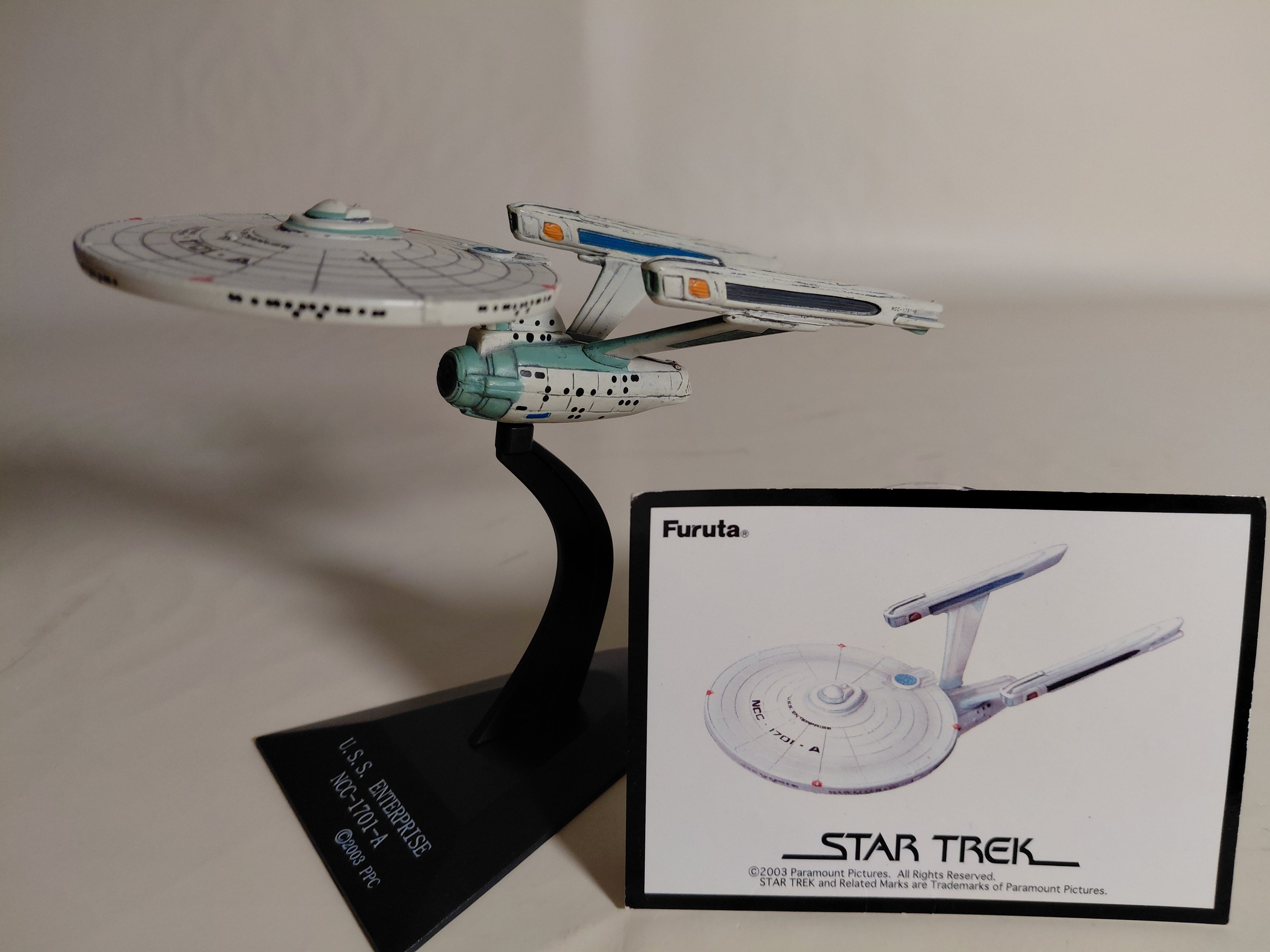 Star Trek Future USS Enterprise NCC-1701-A Spaceship figure Furuta Japan