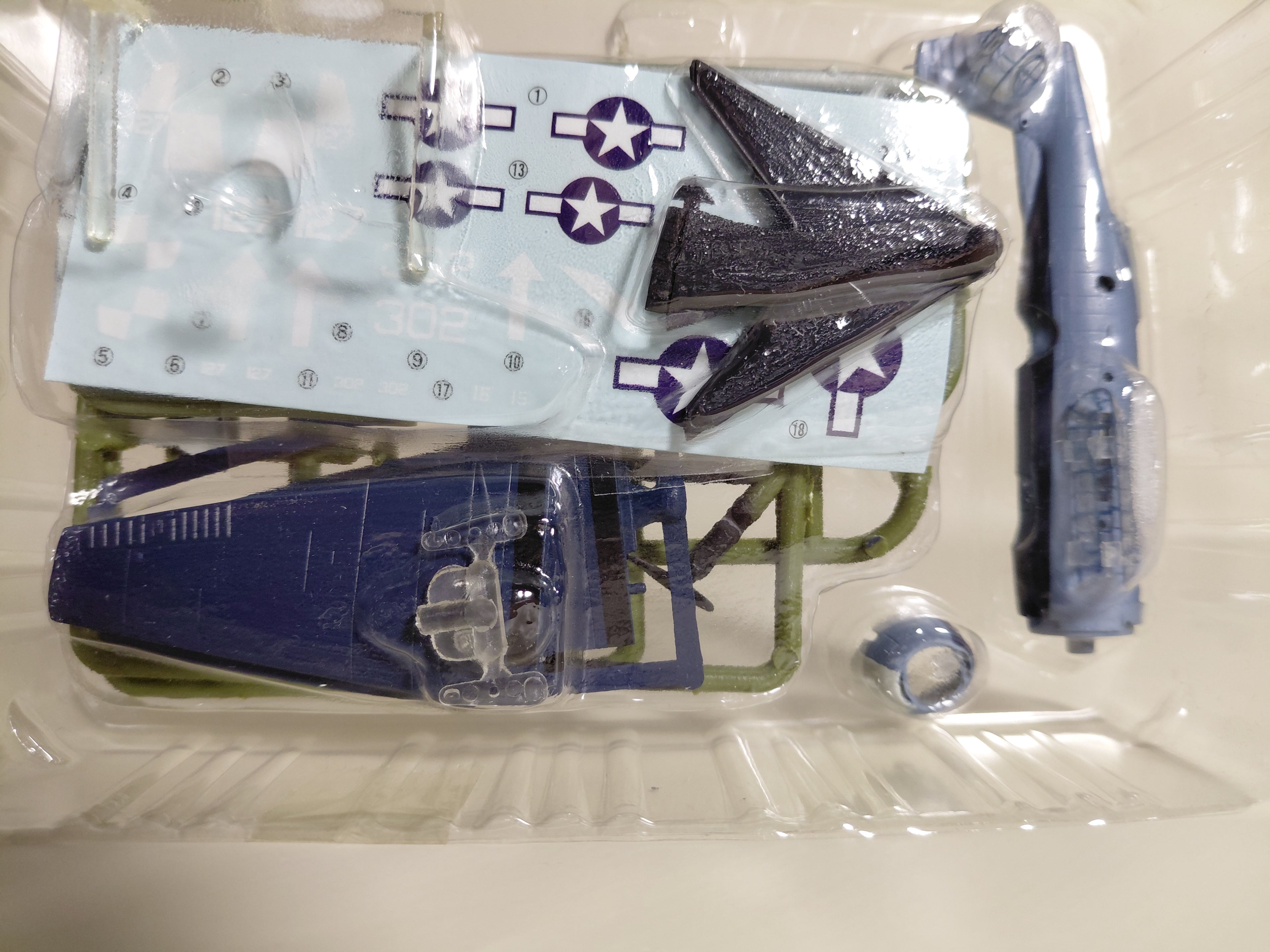 1/144 TBM-3 Avenger #2C US Navy Torpedo Squadron 17 CV-12 Aircraft Carrier Hornet F-toys VS10