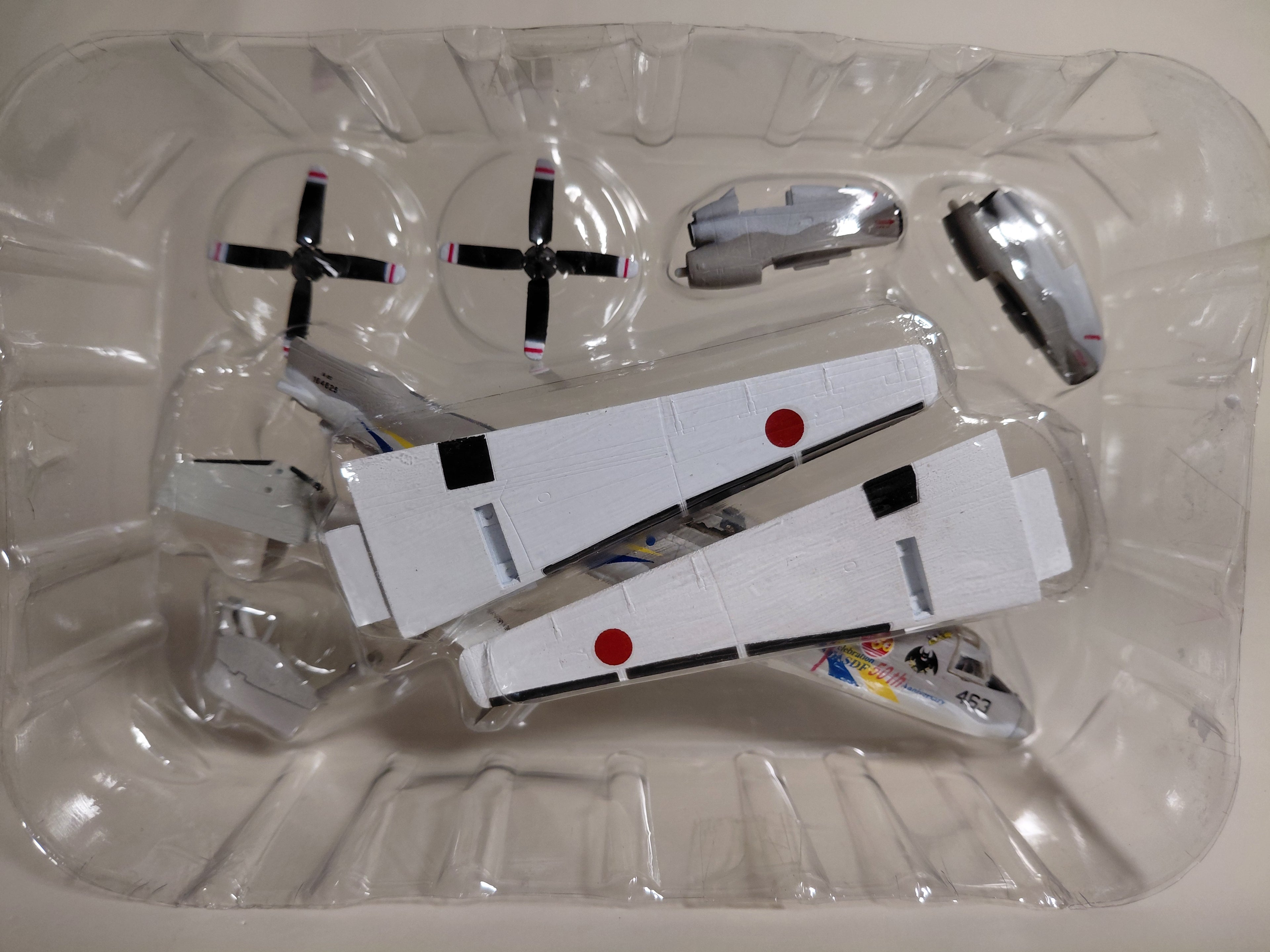 WF2011 (Summer) Limited Edition E-2C Japan Air Self-Defense Force 50th Anniversary Commemorative Paint Scheme Misawa Air Base 601st Squadron No. 463 1/144 F-toys Wonder Festival Limited Hawkeye JASDF