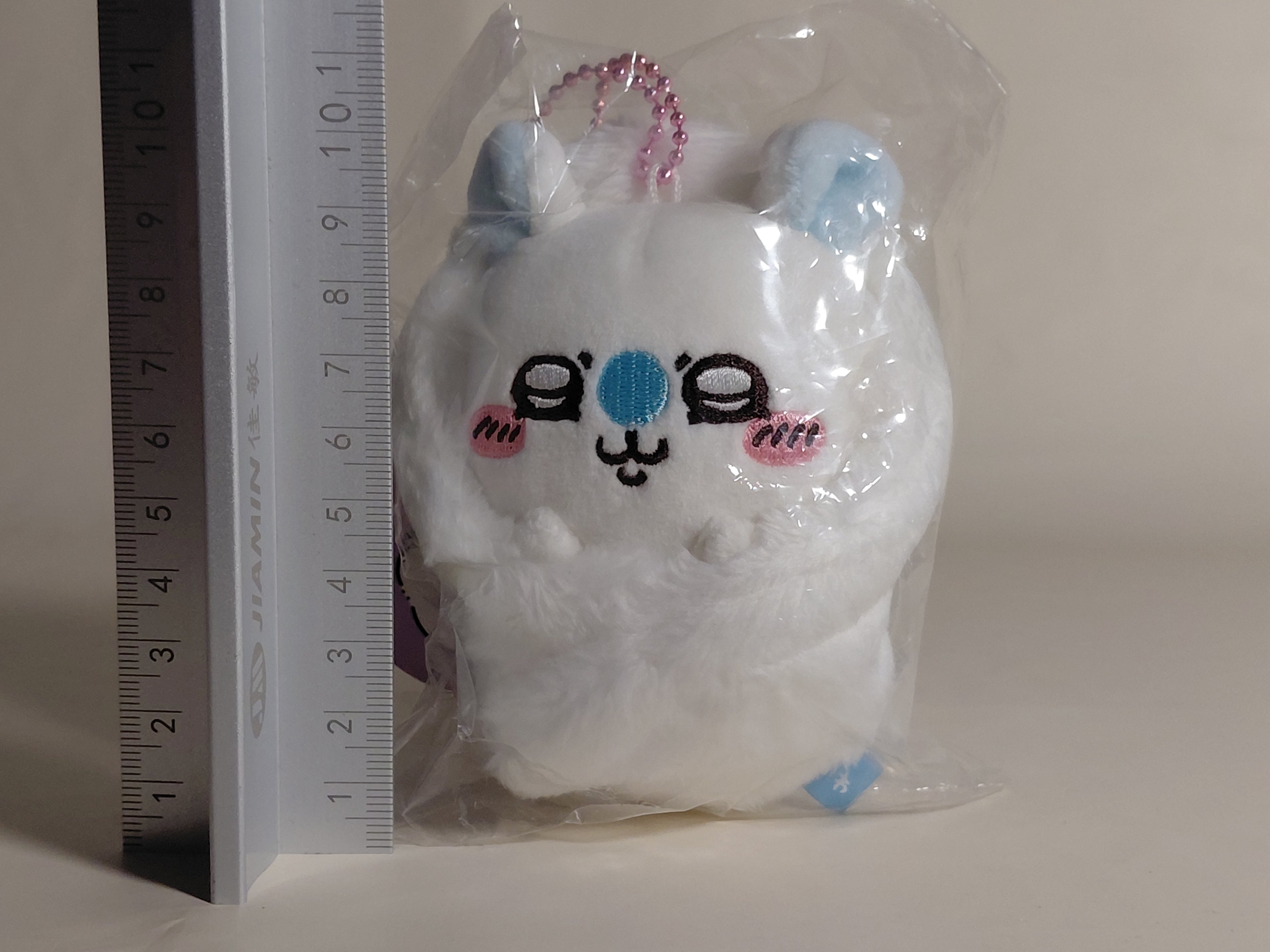 Chiikawa Okurumi Ribbon Mascot Plush doll Momonga JAPAN NEW