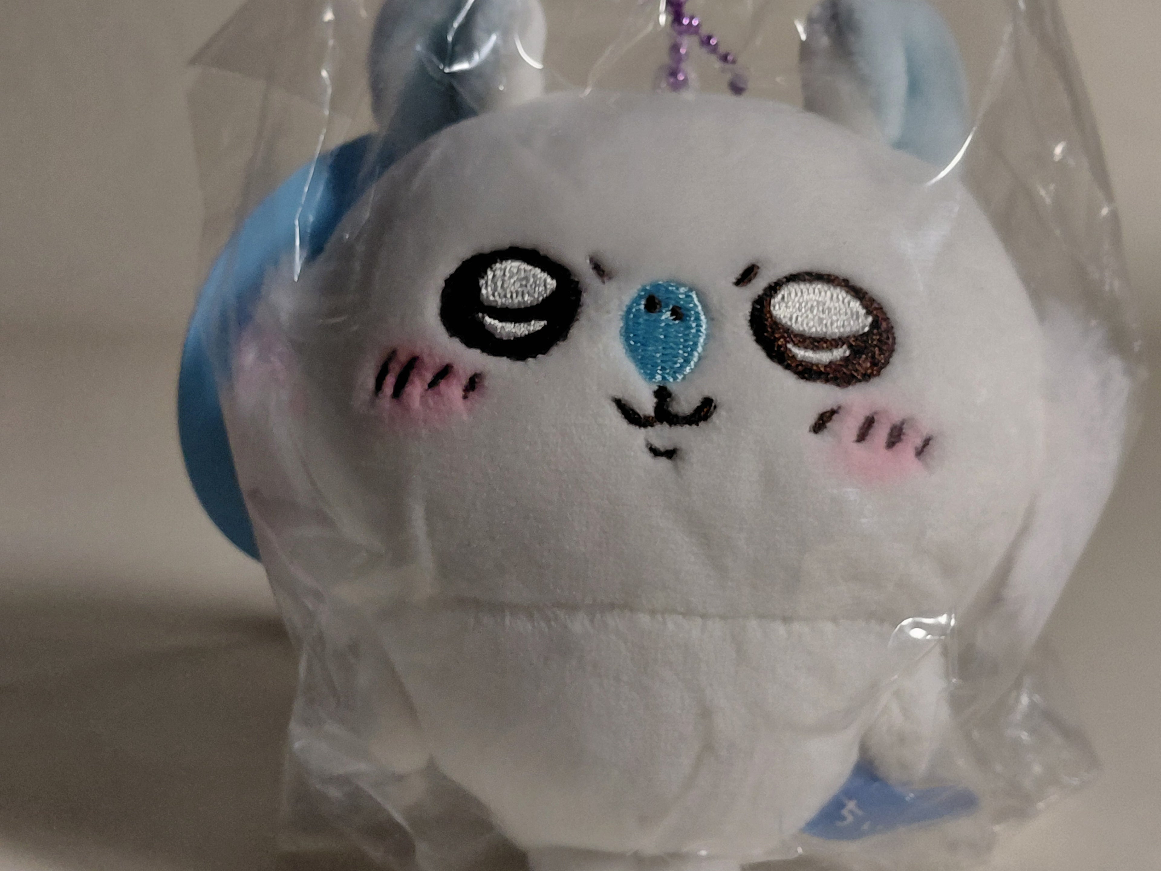 Chiikawa Mochitto Petit Mini Mascot Momonga Plush Toy Keychain Genuine Japan