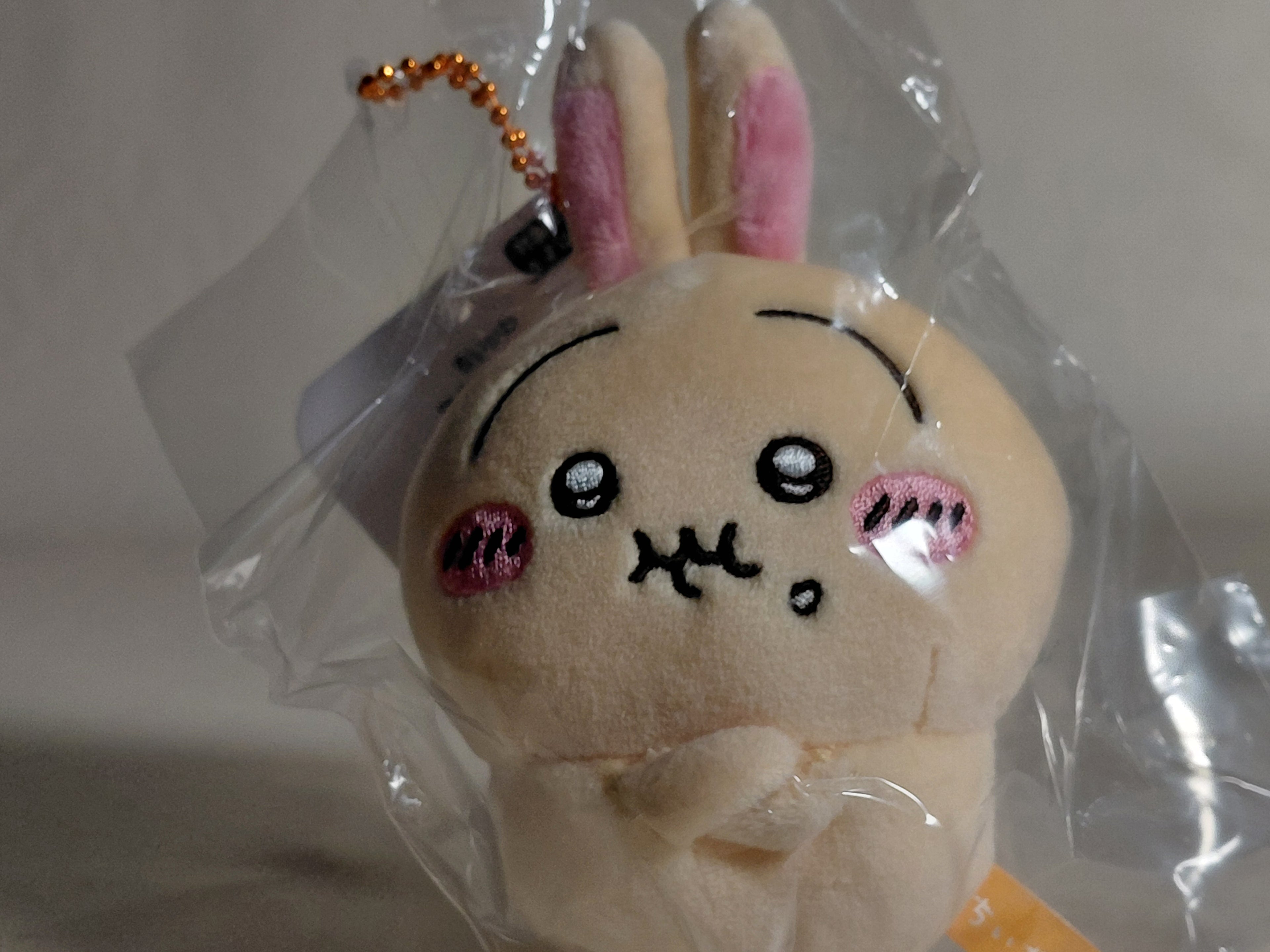 Brand new, unopened Chiikawa PUN. Mascot Rabbit Plush Ball Chain - Chiikawa Market Nagano