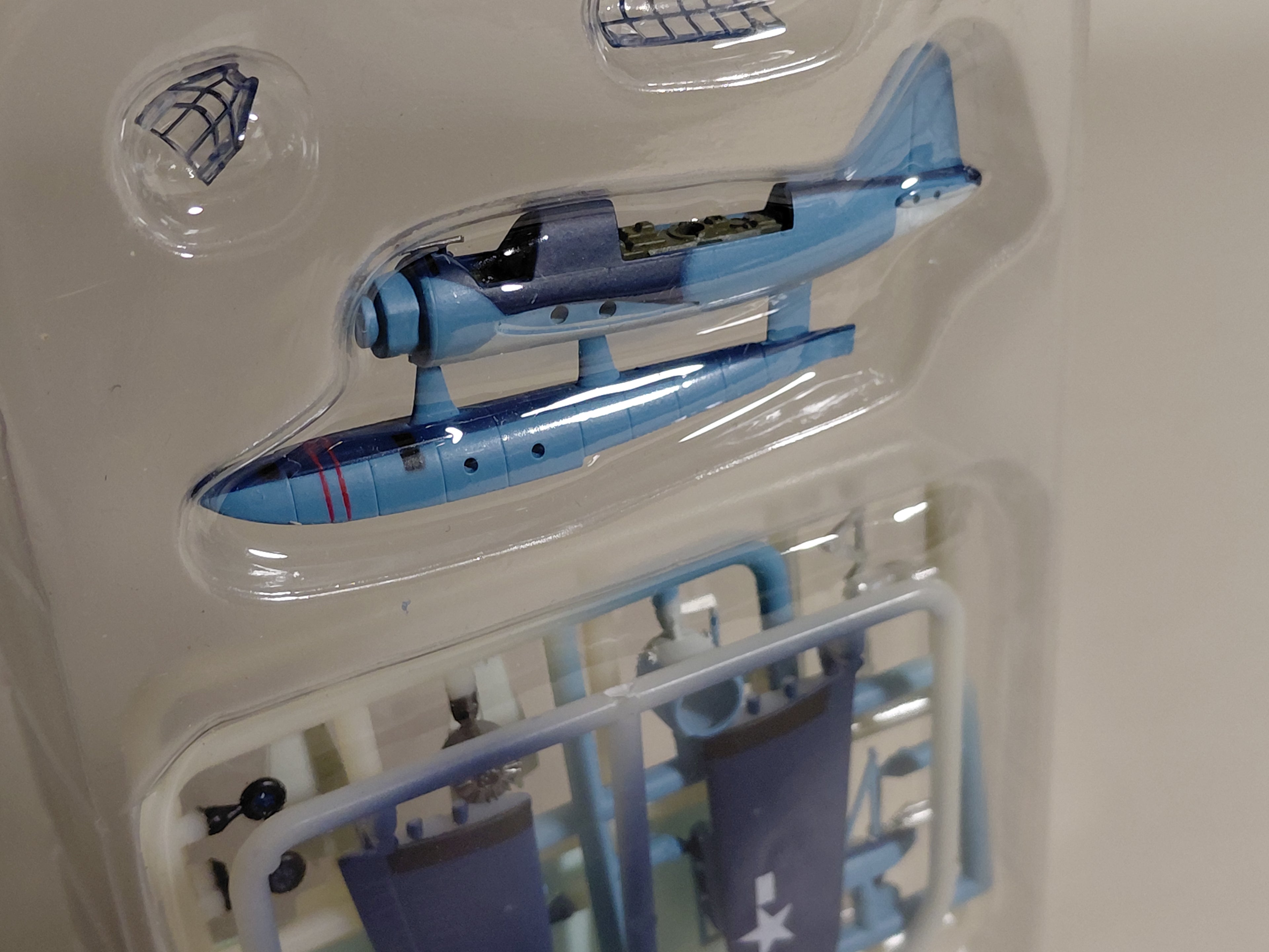 1/144 #03A King Fisher.Bikoku Kaiju Ship New York Flight F-toys Seaplane Collection 2
