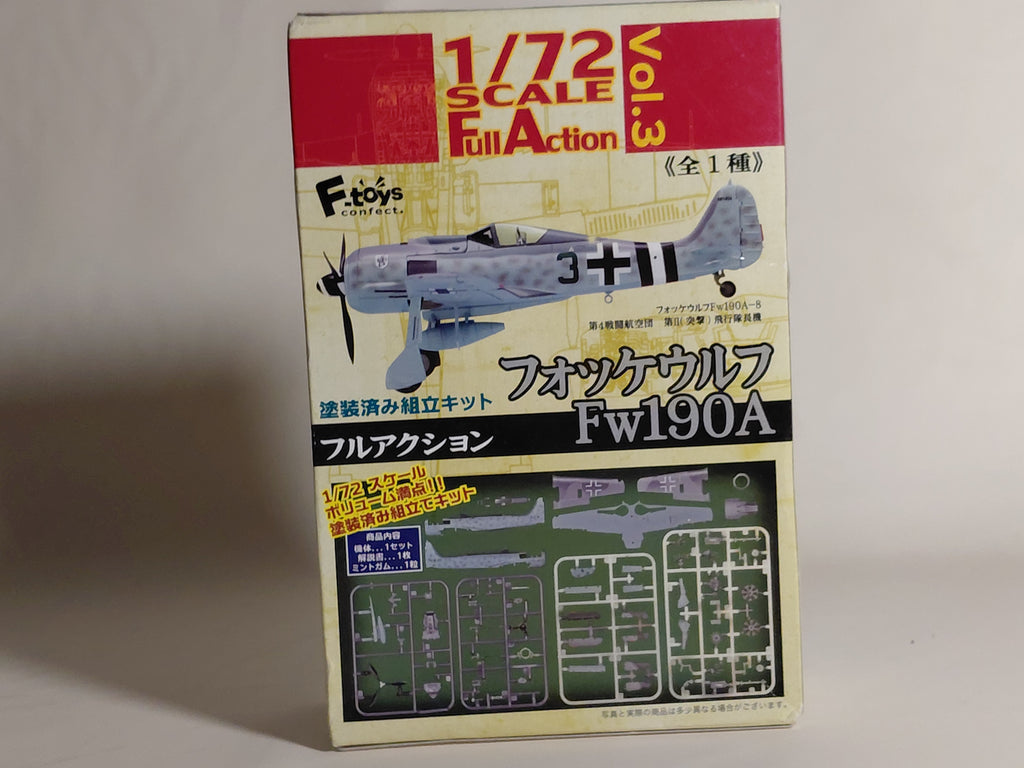 Ended F toys 1/72 Full Action Focke-Wulf Fw190A Painted assembly kit