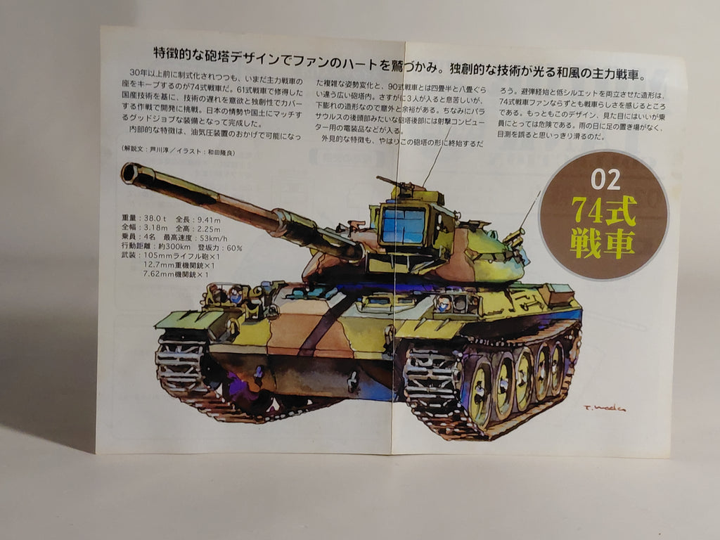 F-Toys Motor Tank Collection JGSDF 1/87 Type 74 Tank - 2B