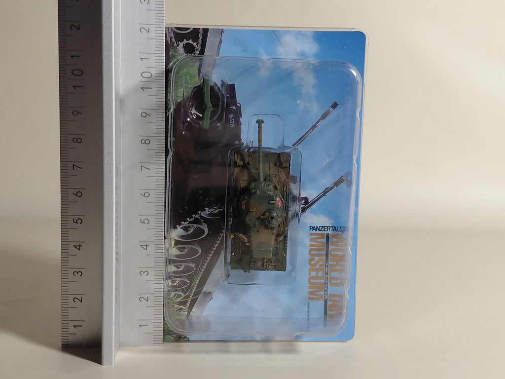 World Tank Museum Type 61 Tank, Two-Tone Camouflage, Micro Armor, Japan Ground Self-Defense Force