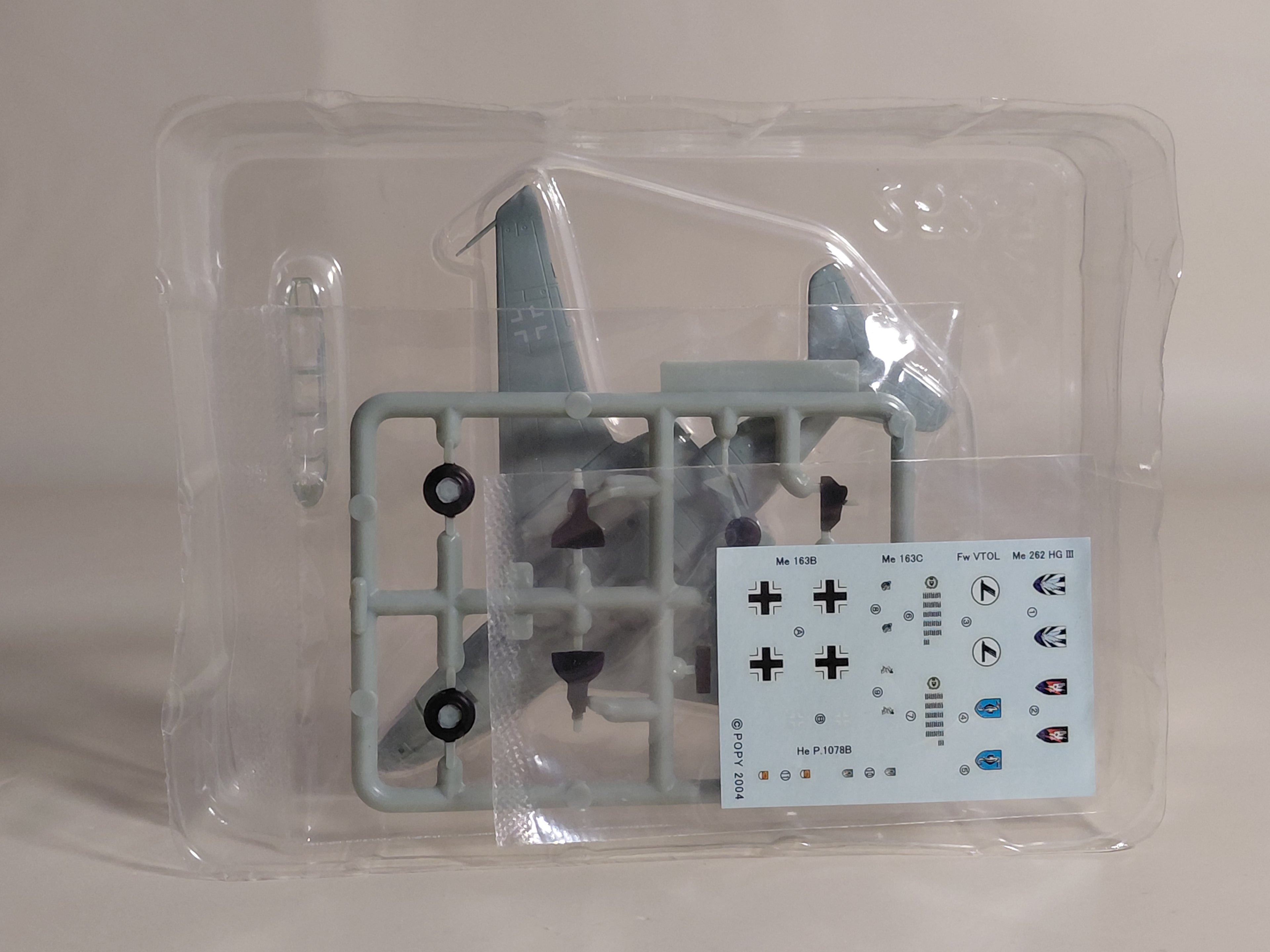 1/144 Popy Messerschmitt Me262 HG III Luftwaffe Jet Fighter Projekt 2 #1