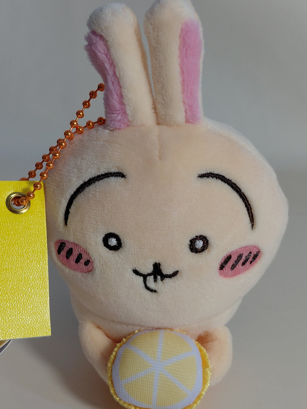 Chiikawa Market Suppa Mascot Plush Doll Lemon Usagi