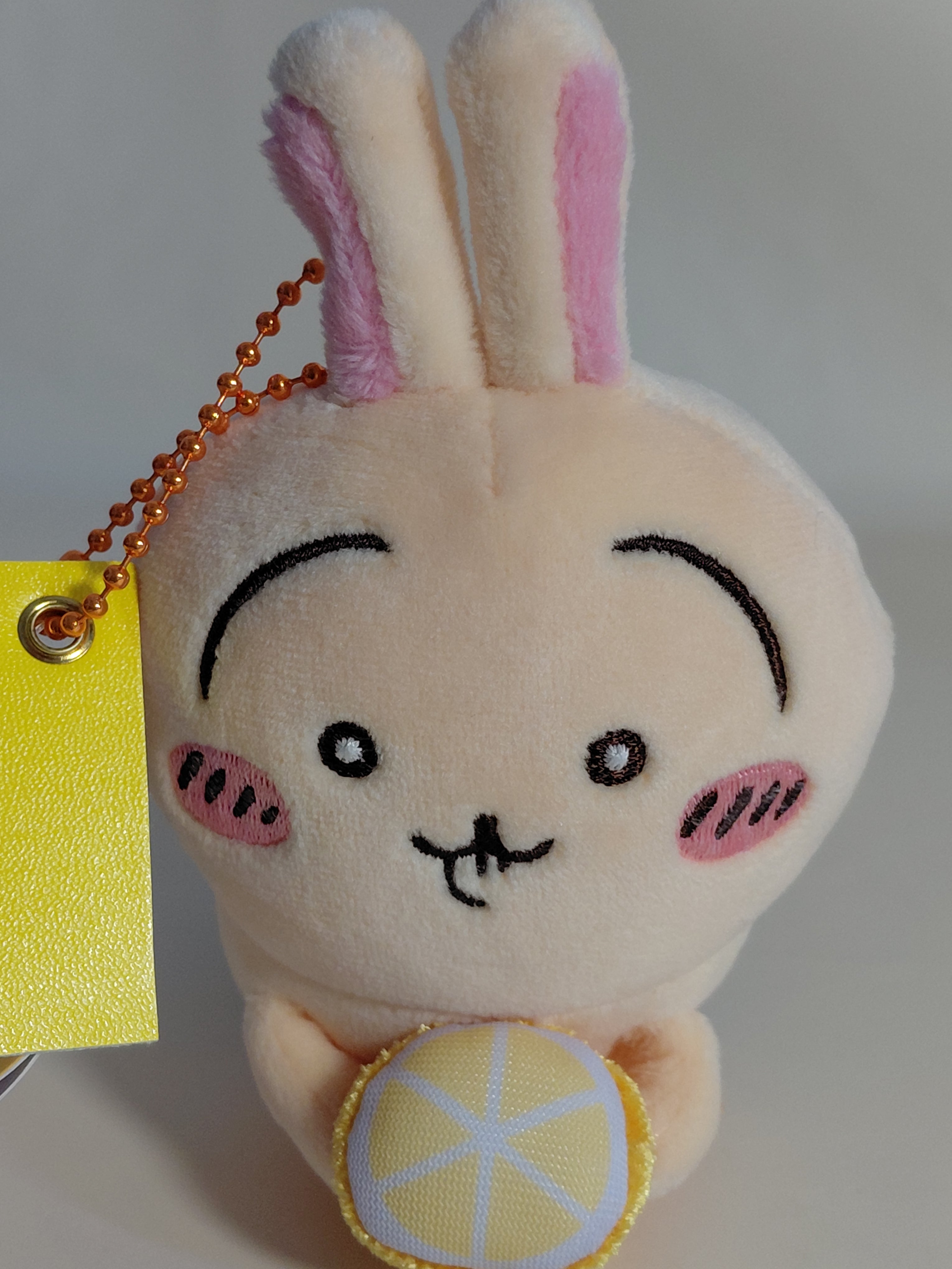 Chiikawa Market Suppa Mascot Plush Doll Lemon Usagi