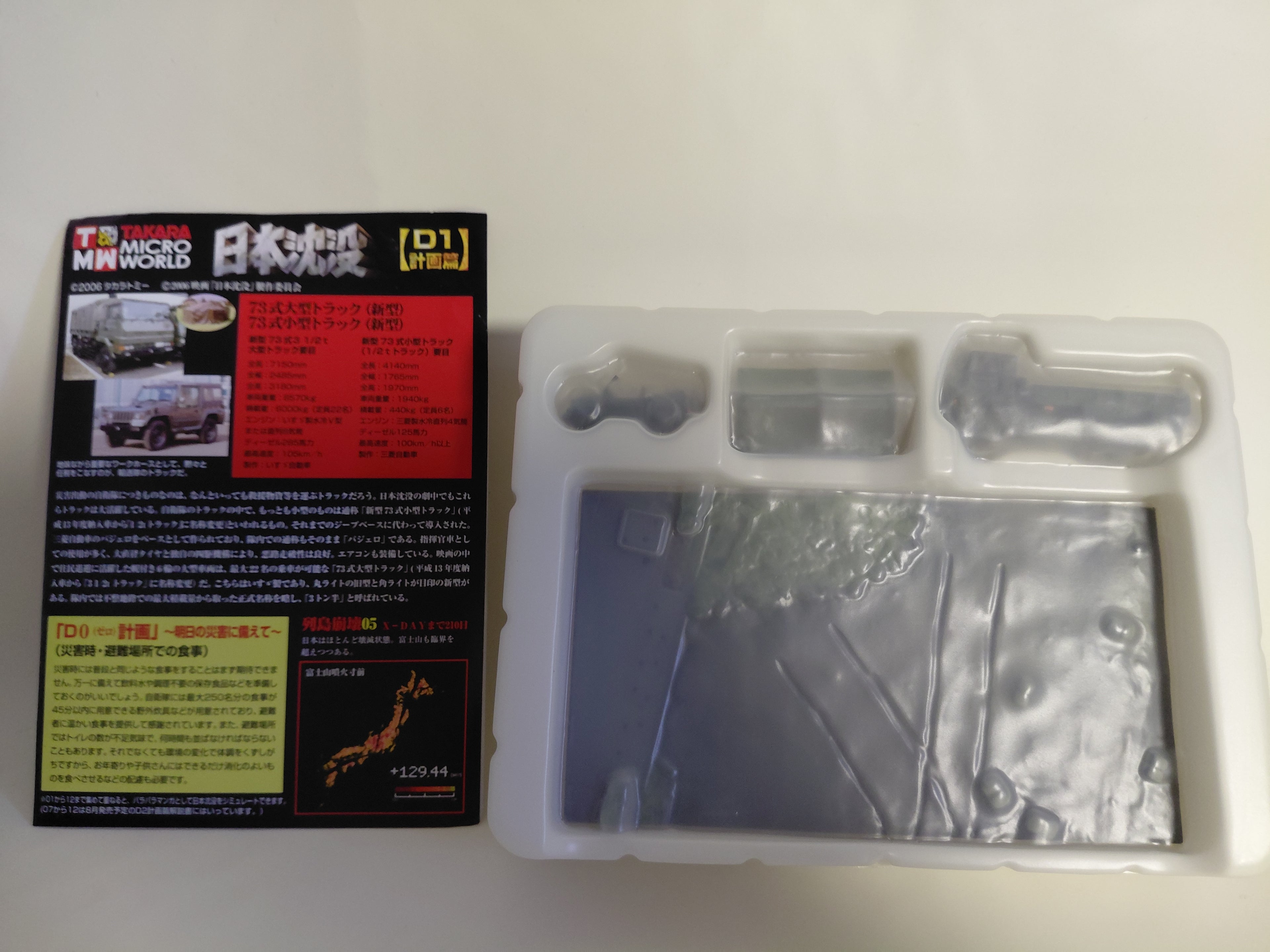 1/144 Takara Japan Sinks D1 Project Edition [Type 73 Large and Small Trucks] Figure