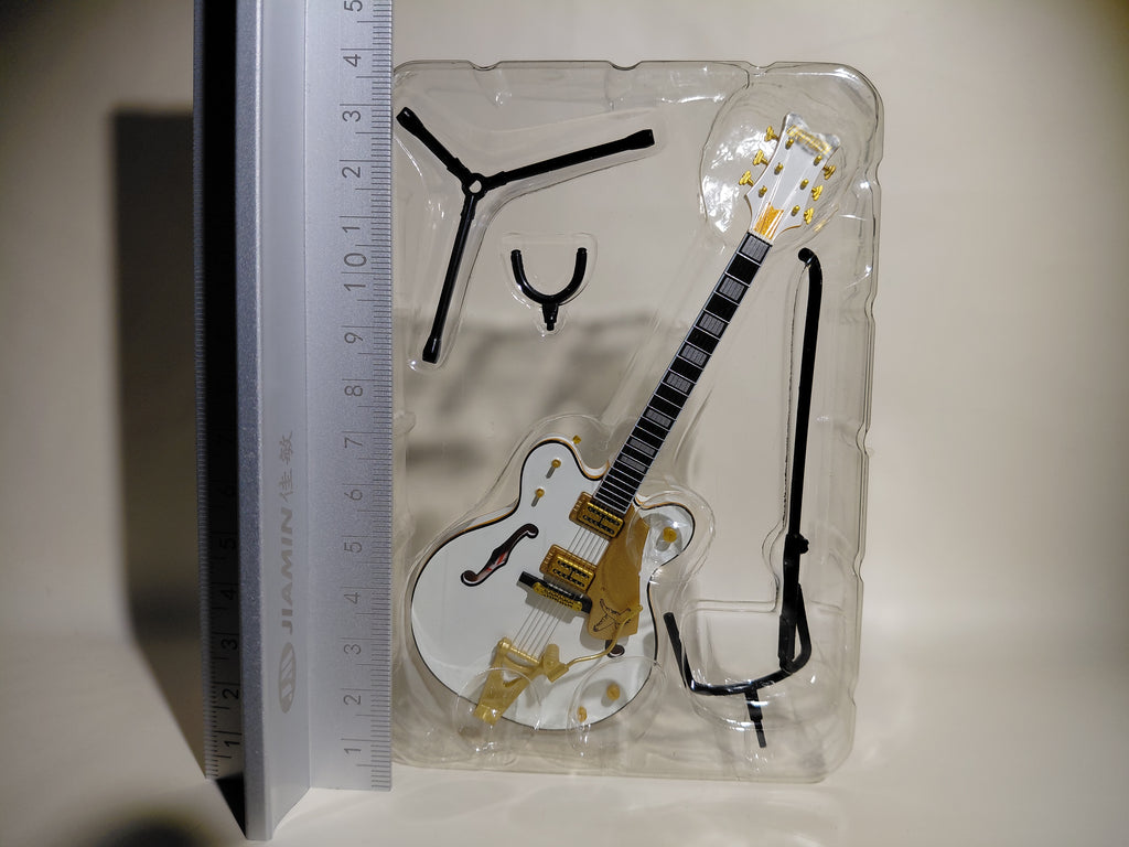 GRETSCH Guitar COLLECTION White Falcon II Miniature Figure ~ 1/8 Scale Official Guitar Figure ☆Gretsch Guitar Collection ★George Harrison