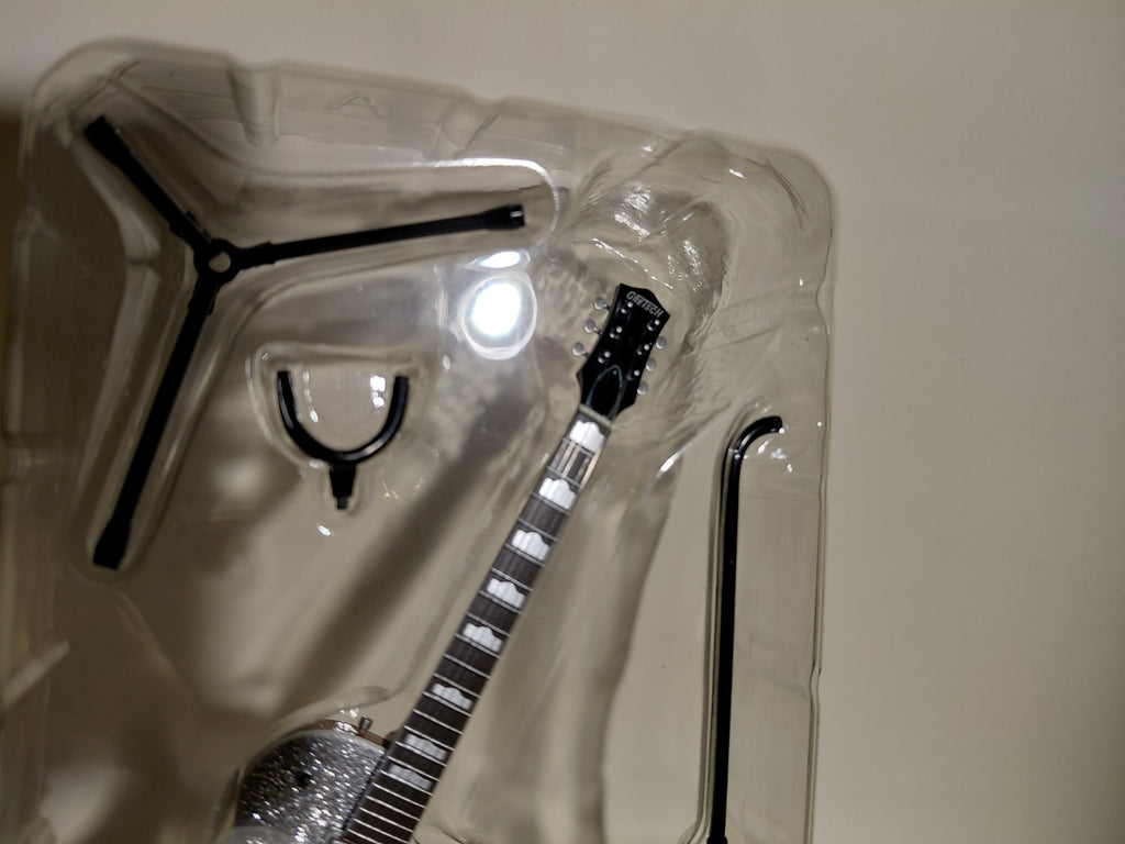 GRETSCH Guitar COLLECTION II Silver Jet Miniature Figure ~ 1/8 Scale Official Guitar Figure ☆Gretsch Guitar Collection ★George Harrison