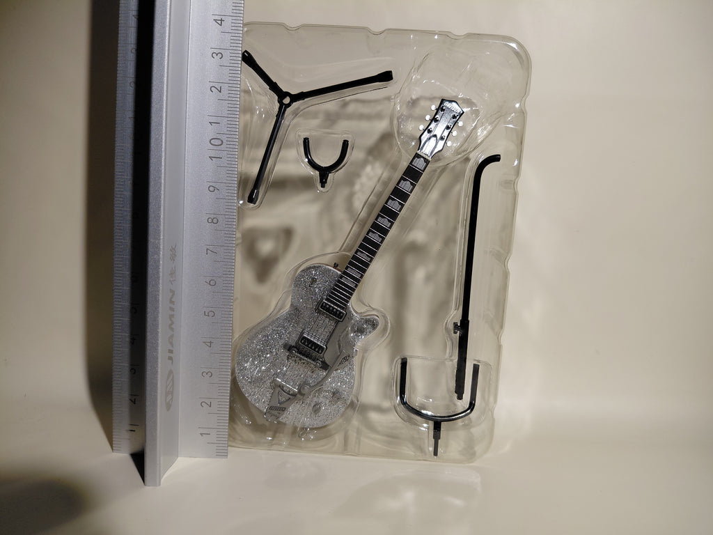 GRETSCH Guitar COLLECTION II Silver Jet Miniature Figure ~ 1/8 Scale Official Guitar Figure ☆Gretsch Guitar Collection ★George Harrison
