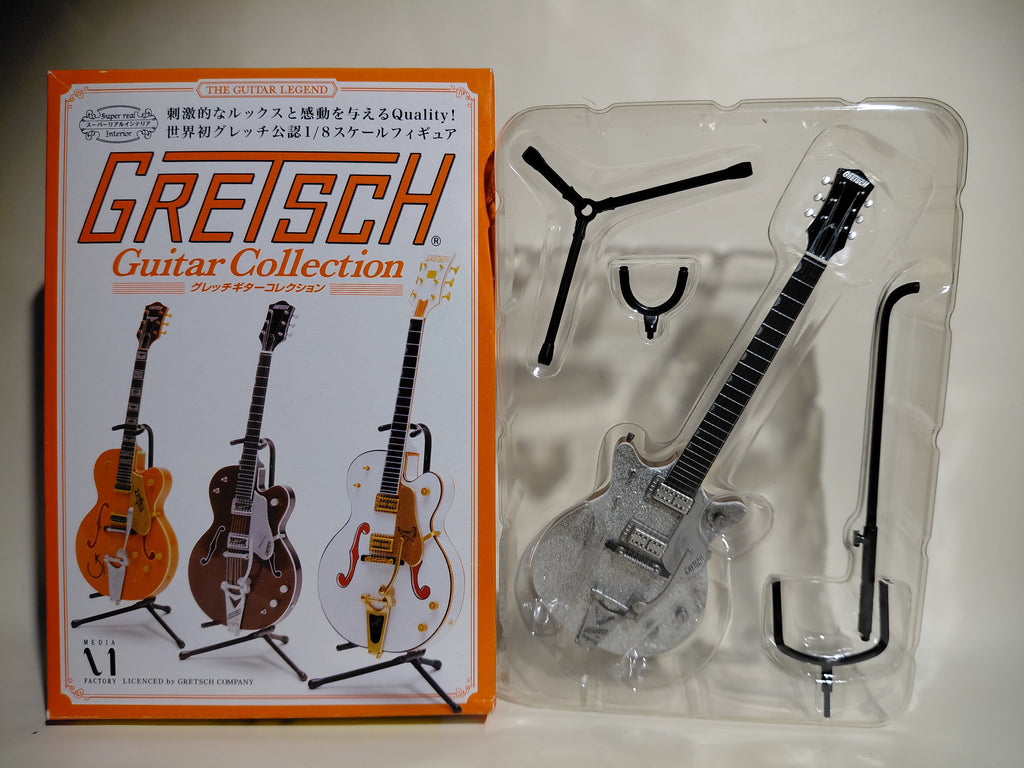 Gretsch Guitar Collection Figure G6129T-1962 Silver Jet Miniature ~ 1/8 Scale Official Guitar Figure ☆Gretsch Guitar Collection ★George Harrison