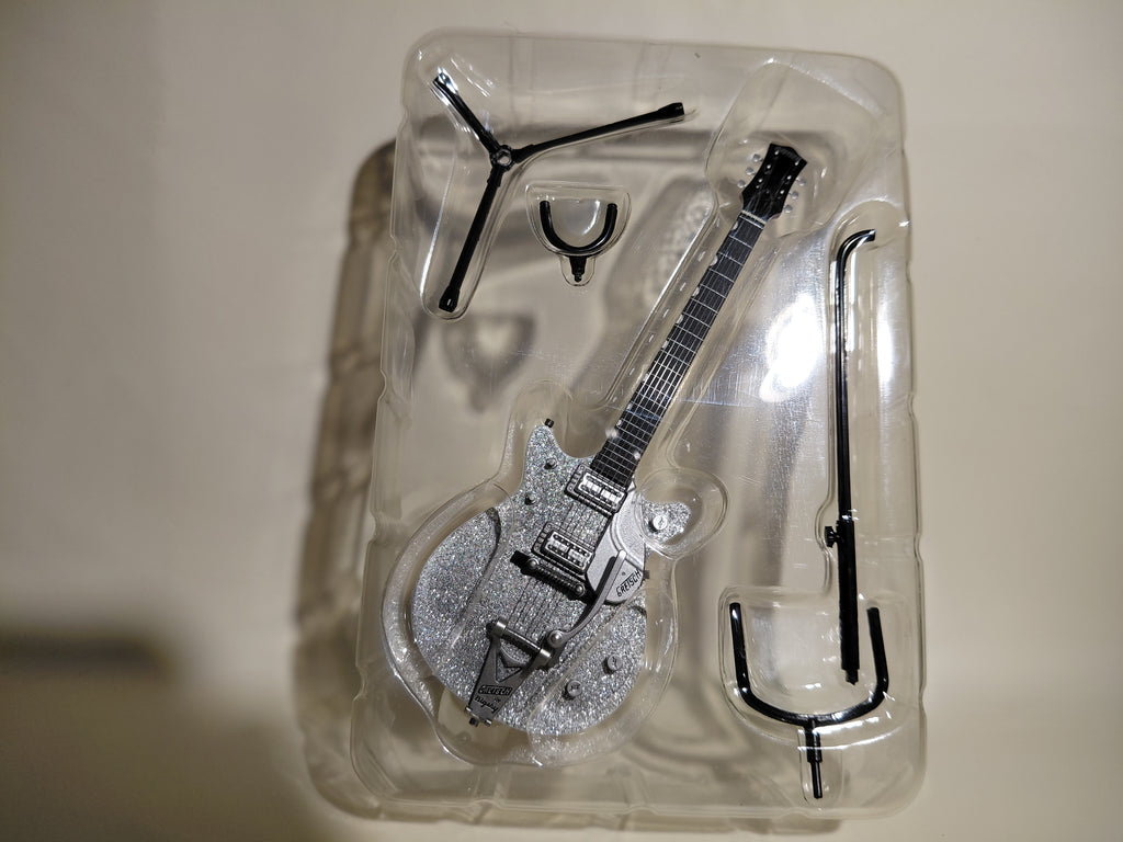 Gretsch Guitar Collection Figure G6129T-1962 Silver Jet Miniature ~ 1/8 Scale Official Guitar Figure ☆Gretsch Guitar Collection ★George Harrison