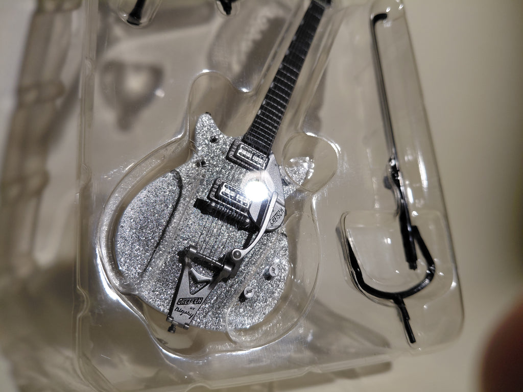 Gretsch Guitar Collection Figure G6129T-1962 Silver Jet Miniature ~ 1/8 Scale Official Guitar Figure ☆Gretsch Guitar Collection ★George Harrison