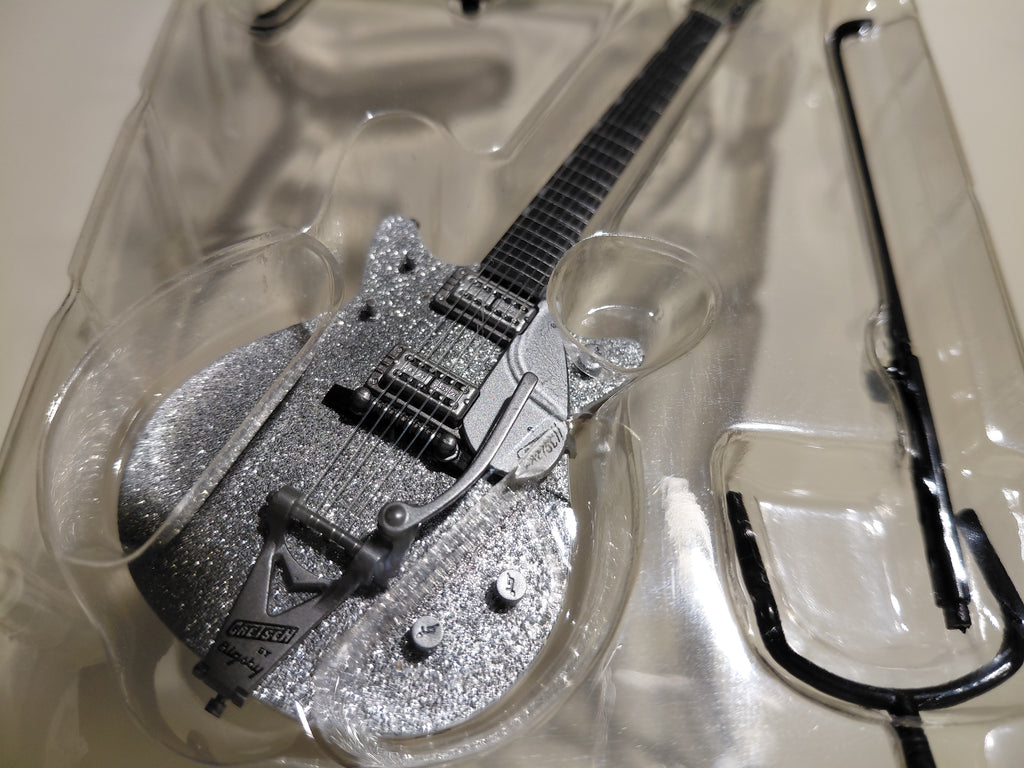 Gretsch Guitar Collection Figure G6129T-1962 Silver Jet Miniature ~ 1/8 Scale Official Guitar Figure ☆Gretsch Guitar Collection ★George Harrison