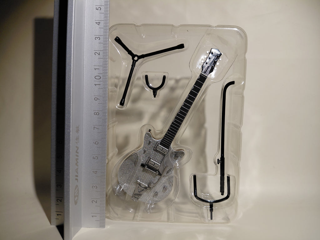 Gretsch Guitar Collection Figure G6129T-1962 Silver Jet Miniature ~ 1/8 Scale Official Guitar Figure ☆Gretsch Guitar Collection ★George Harrison