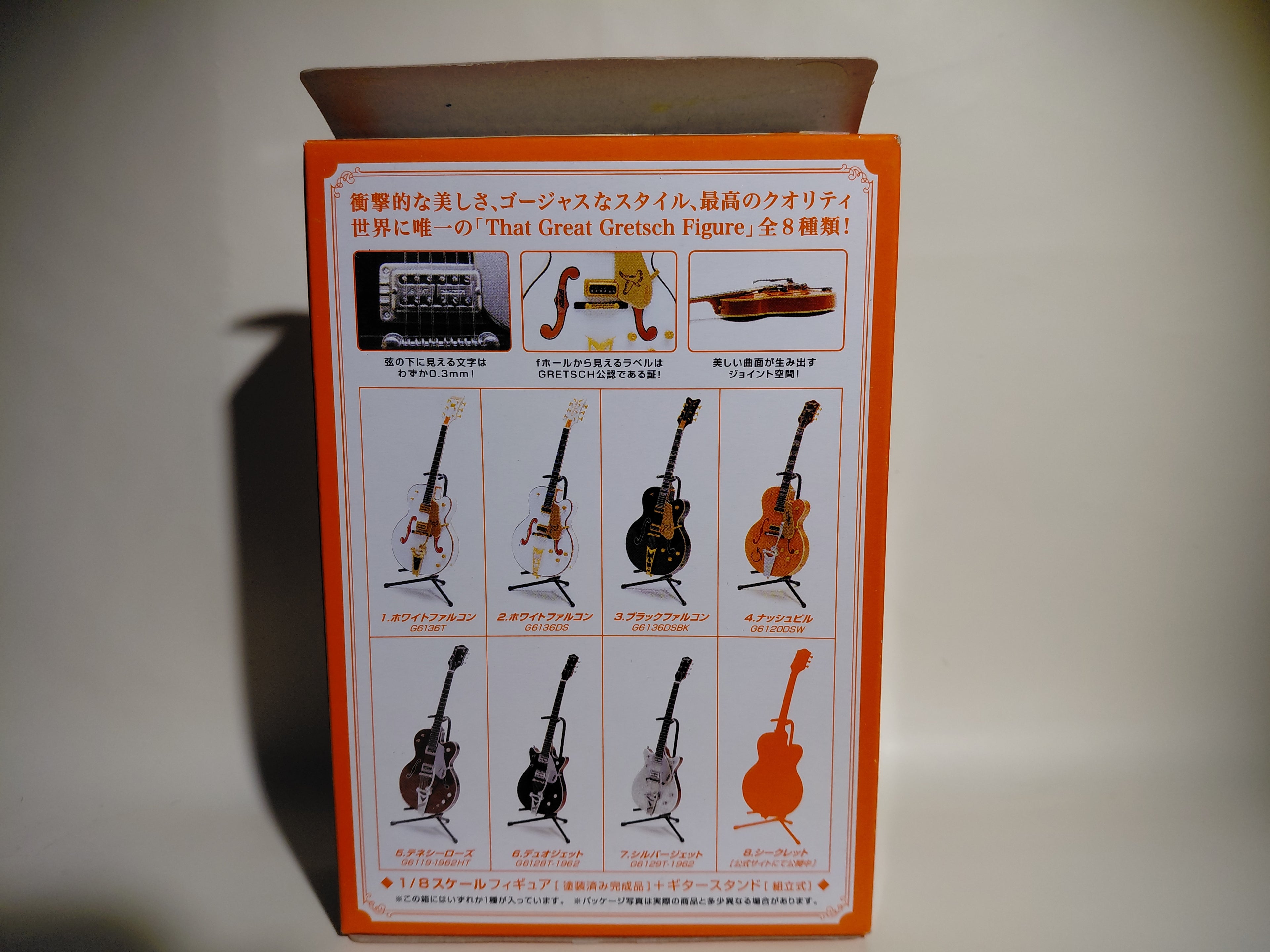 GRETSCH Black Falcon G6136DSBK ~1/8 Scale Official Guitar Figure☆Gretsch Guitar Collection ★George Harrison