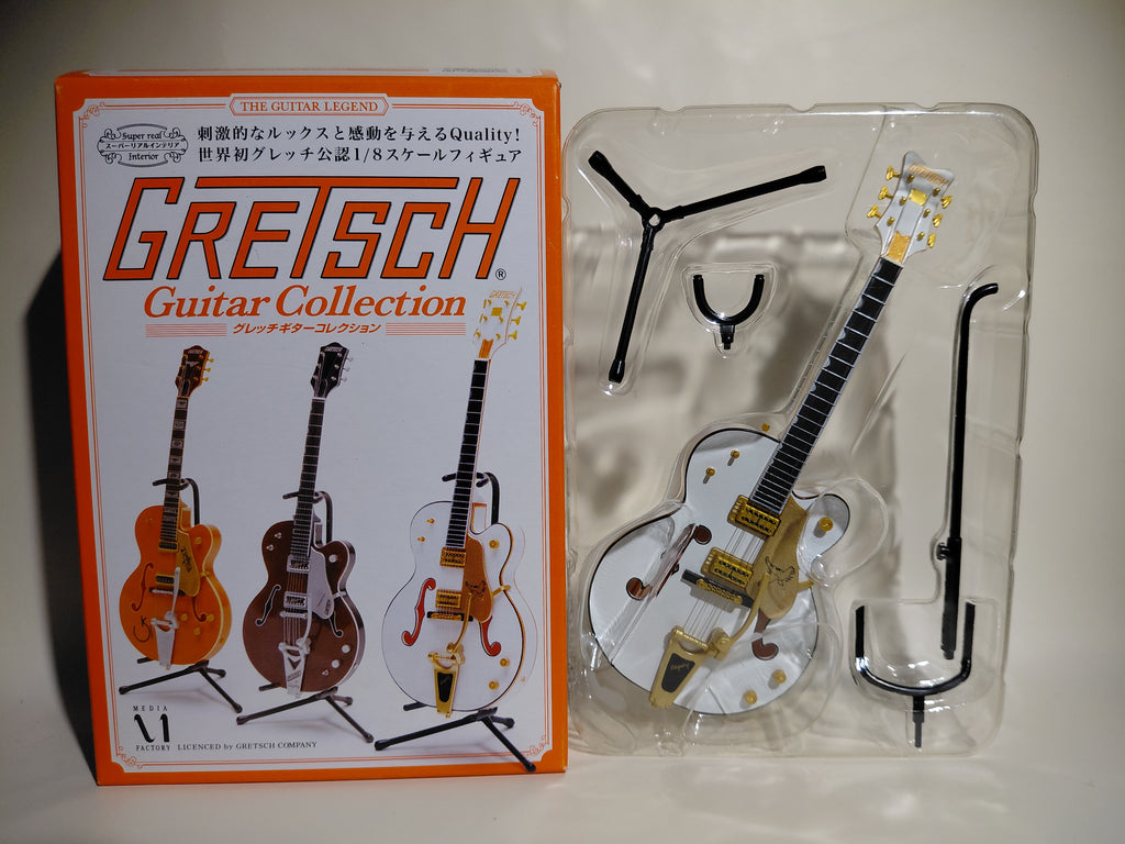 Gretsch Guitar Collection Figure White Falcon G6136T Miniature ~ 1/8 Scale Official Guitar Figure ☆Gretsch Guitar Collection ★George Harrison