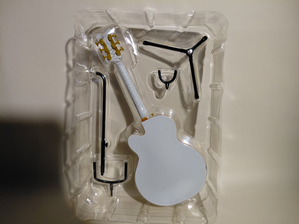Gretsch Guitar Collection Figure White Falcon G6136T Miniature ~ 1/8 Scale Official Guitar Figure ☆Gretsch Guitar Collection ★George Harrison