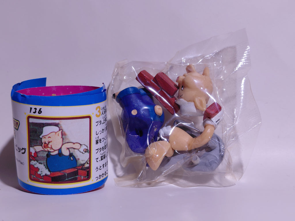 Miniature Disney Choco Party Tomy #136 Practical Pig "The Three Little Pigs"