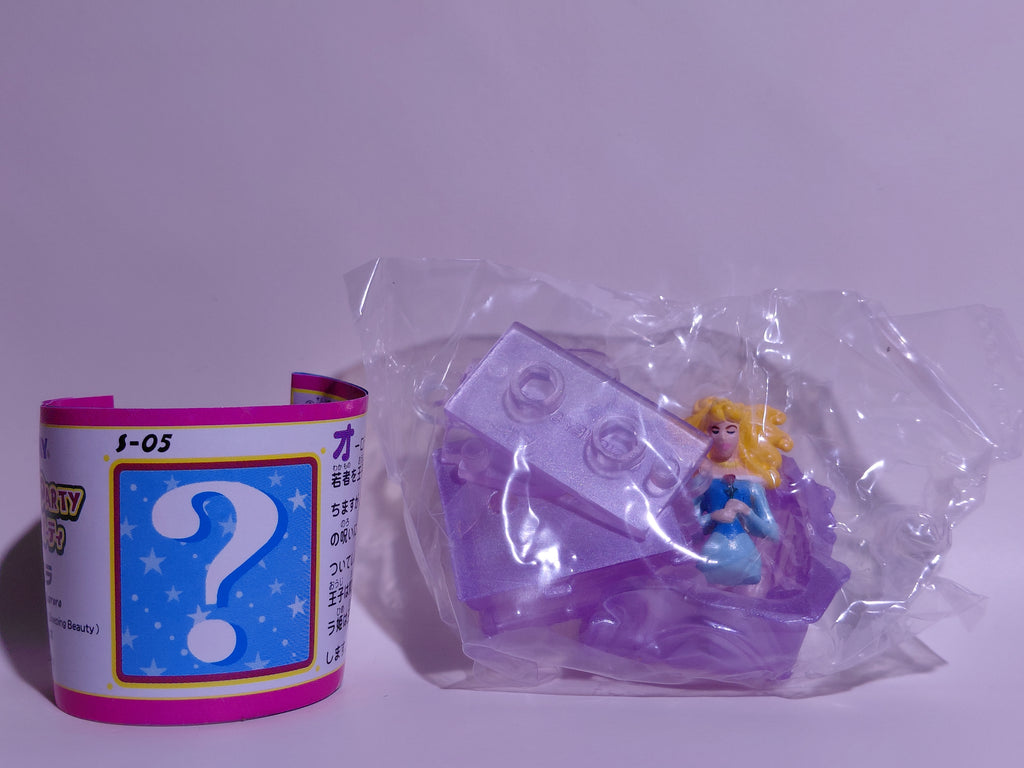 Miniature Disney Choco Party Tomy #S05 Princess Aurora, Blue Figure, Secret Rare