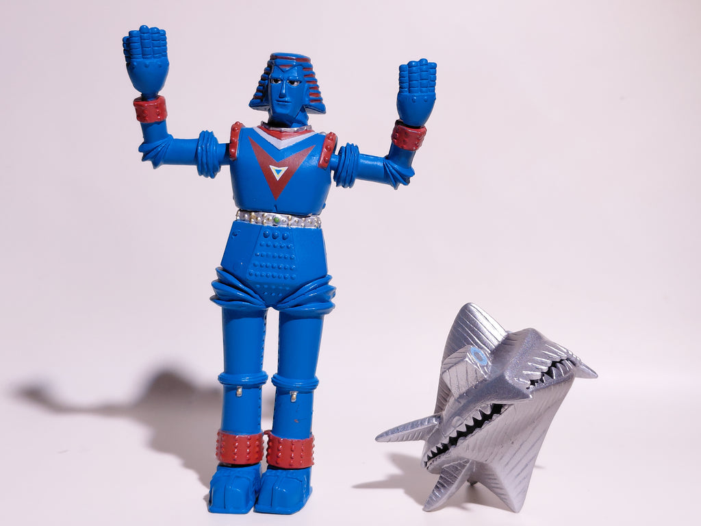 Furuta Johnny Sokko and His Flying Robot Figure Giant Robo Late Color vs Iron JAW