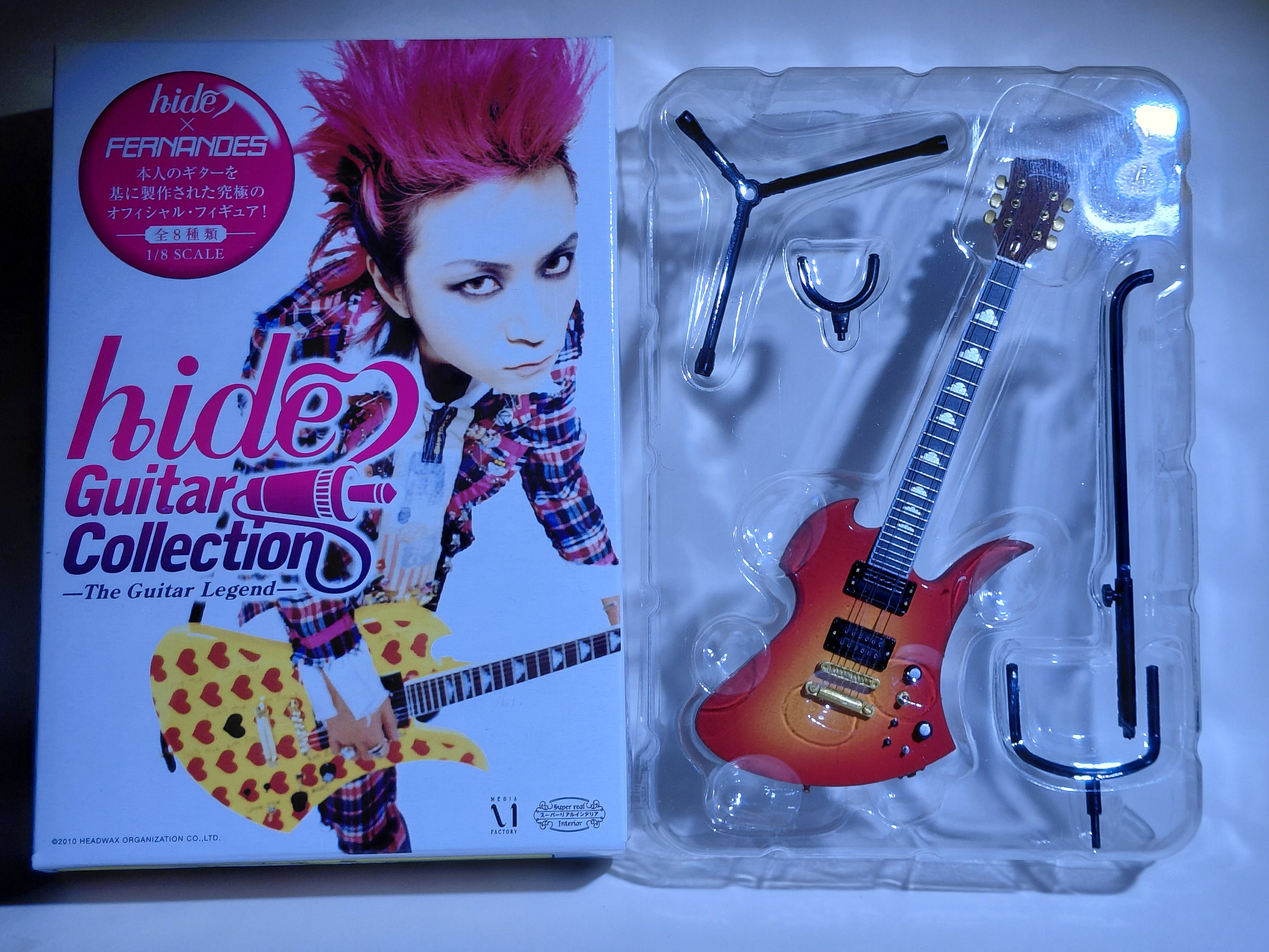 Burny MG-CS "Cherry Sunburst" ~hide Guitar Collection~ 1/8 Scale Official Guitar Figure ☆hide Guitar Collection ☆hide Figure FERNANDES